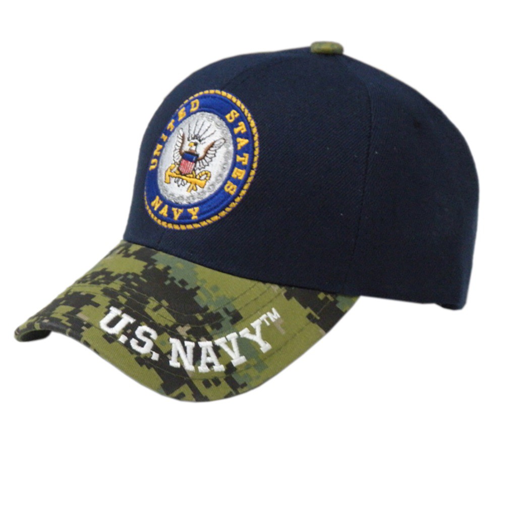 Patriotic US Navy Camo Brim Hat