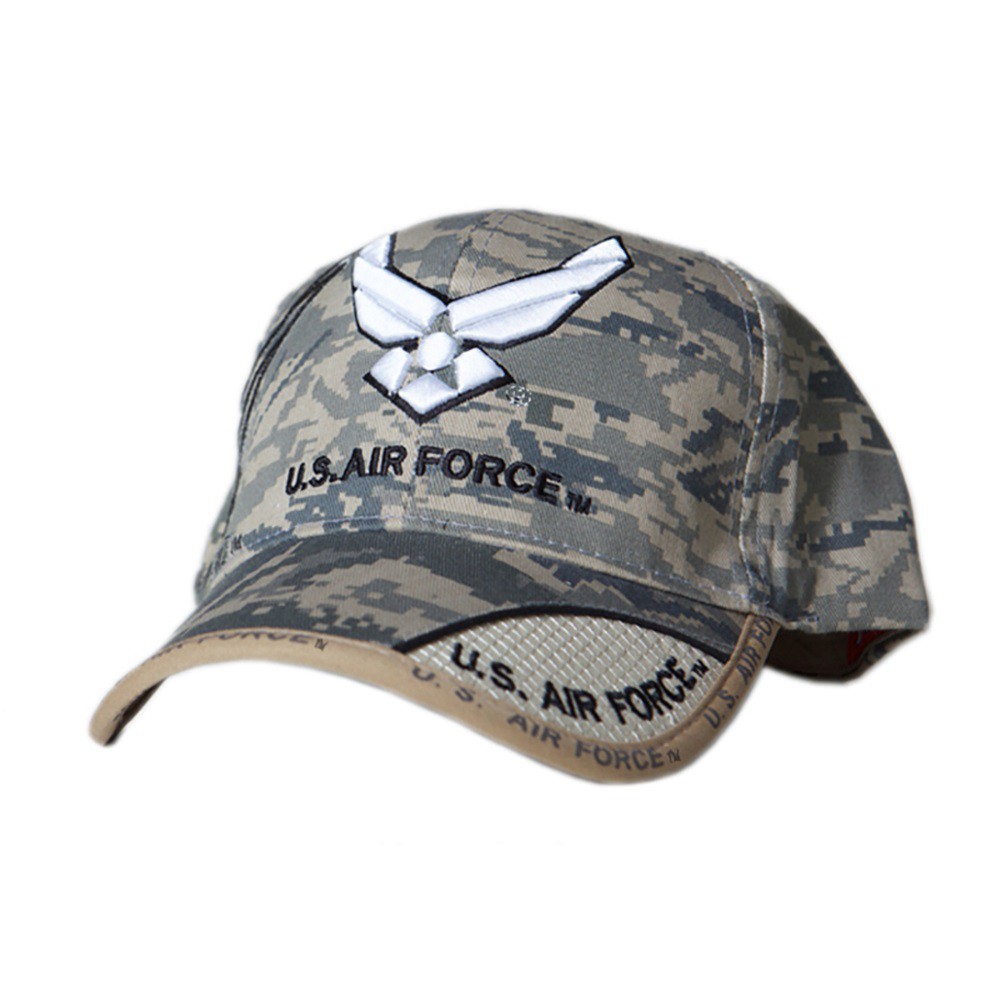 Patriotic Air Force Logo Digital Camo Hat