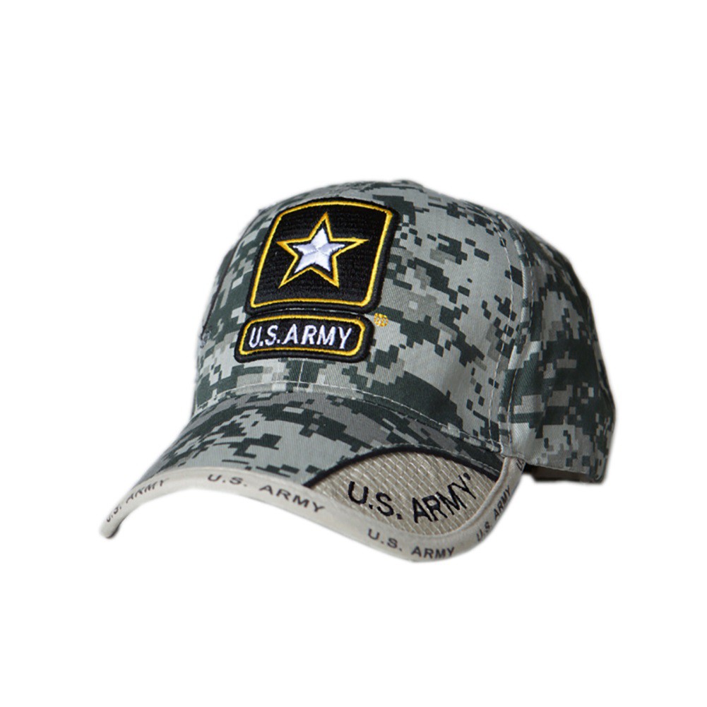 Patriotic US Army Star Camo Hat