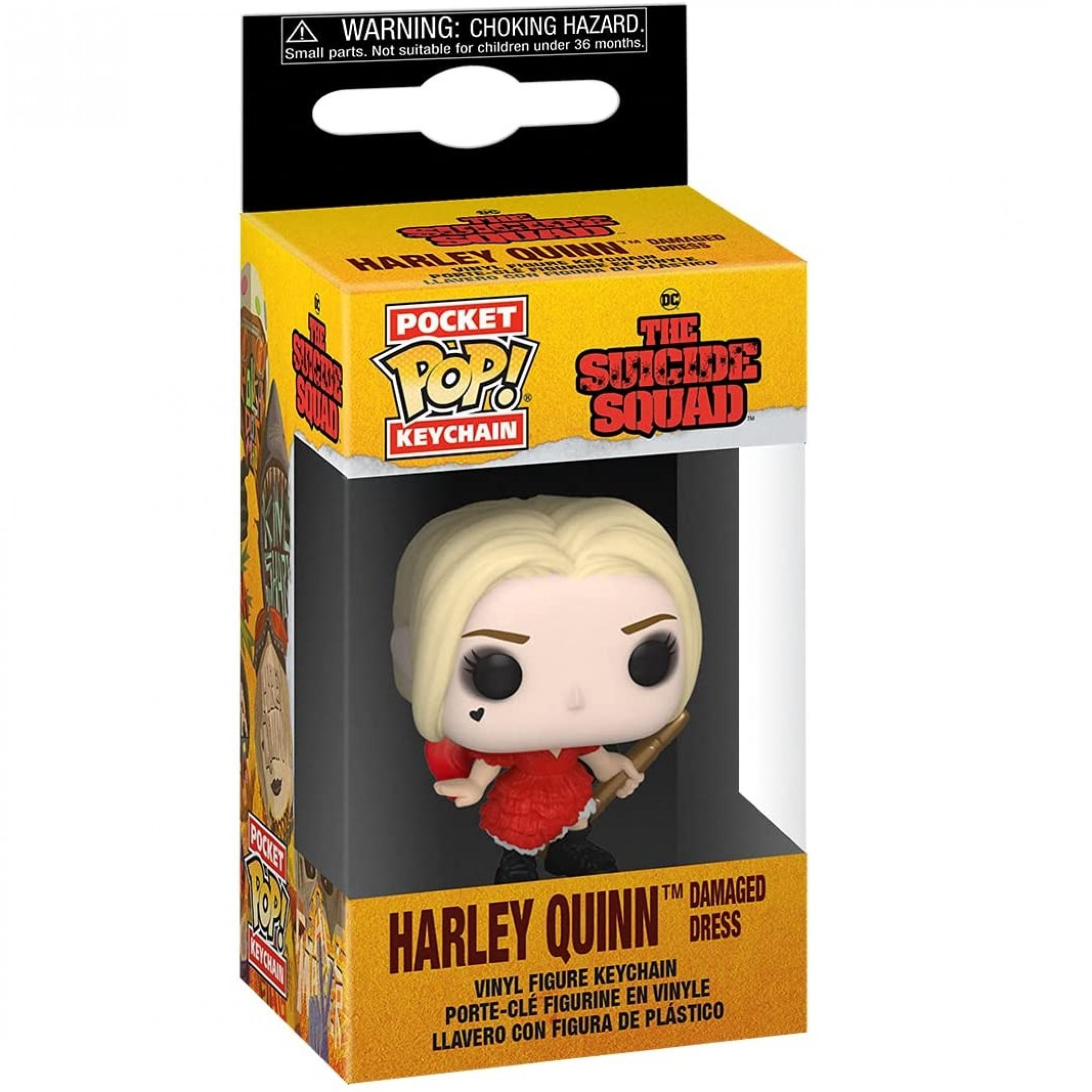 The Suicide Squad Harley Quinn Damaged Dress Funko Pop! Vinyl Keychain