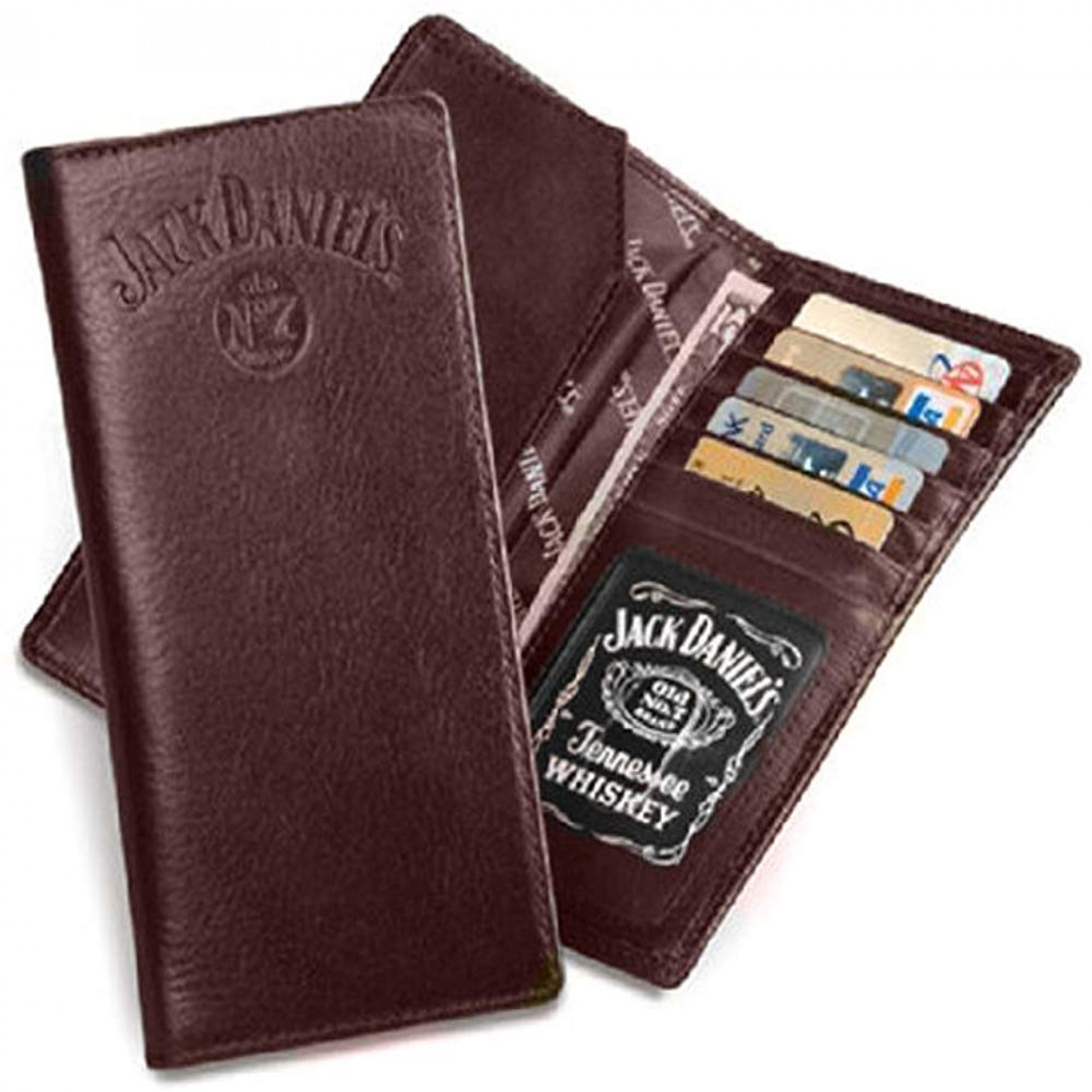 Jack Daniel's Rodeo Style Brown Leather Wallet
