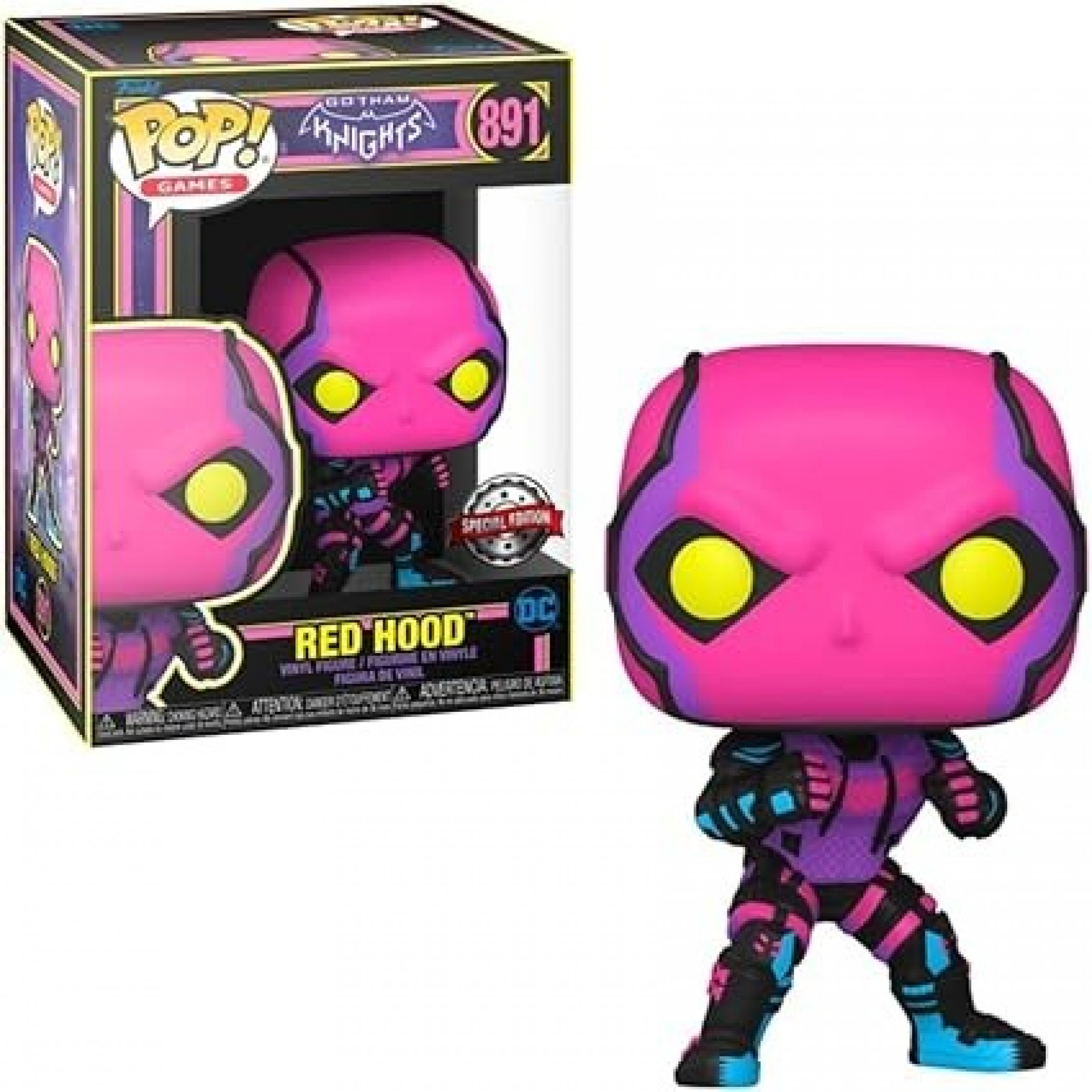 Red Hood Blacklight Gotham Knights Funko Pop! Exclusive