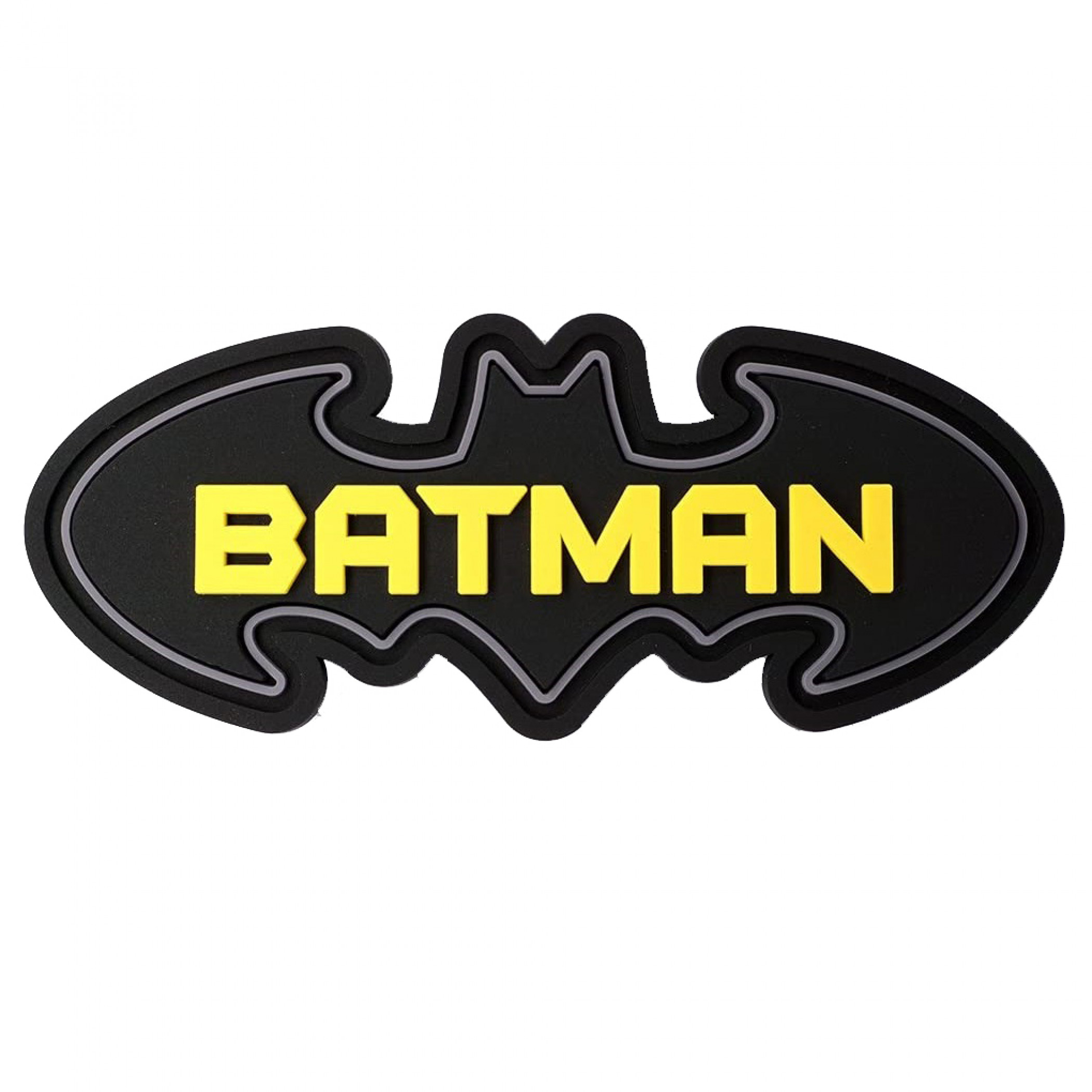 Batman Text in Symbol Soft Touch PVC Magnet