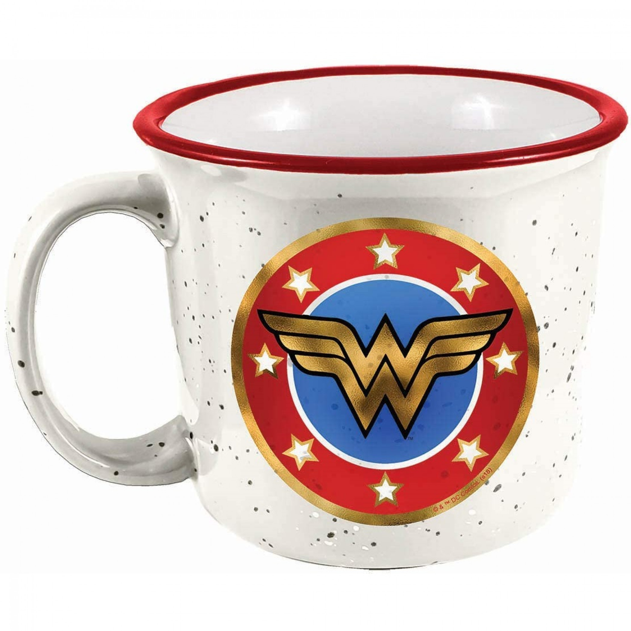 Wonder Woman Symbol Ceramic Camper Mug