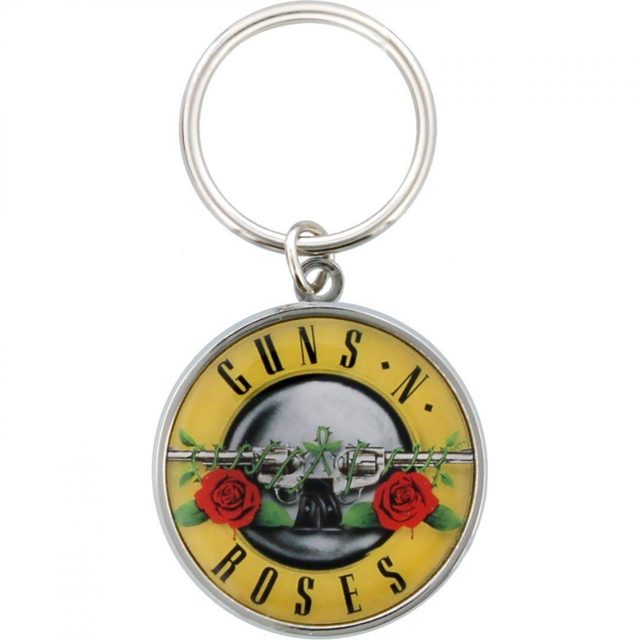 Guns N' Roses Round Metal Keychain