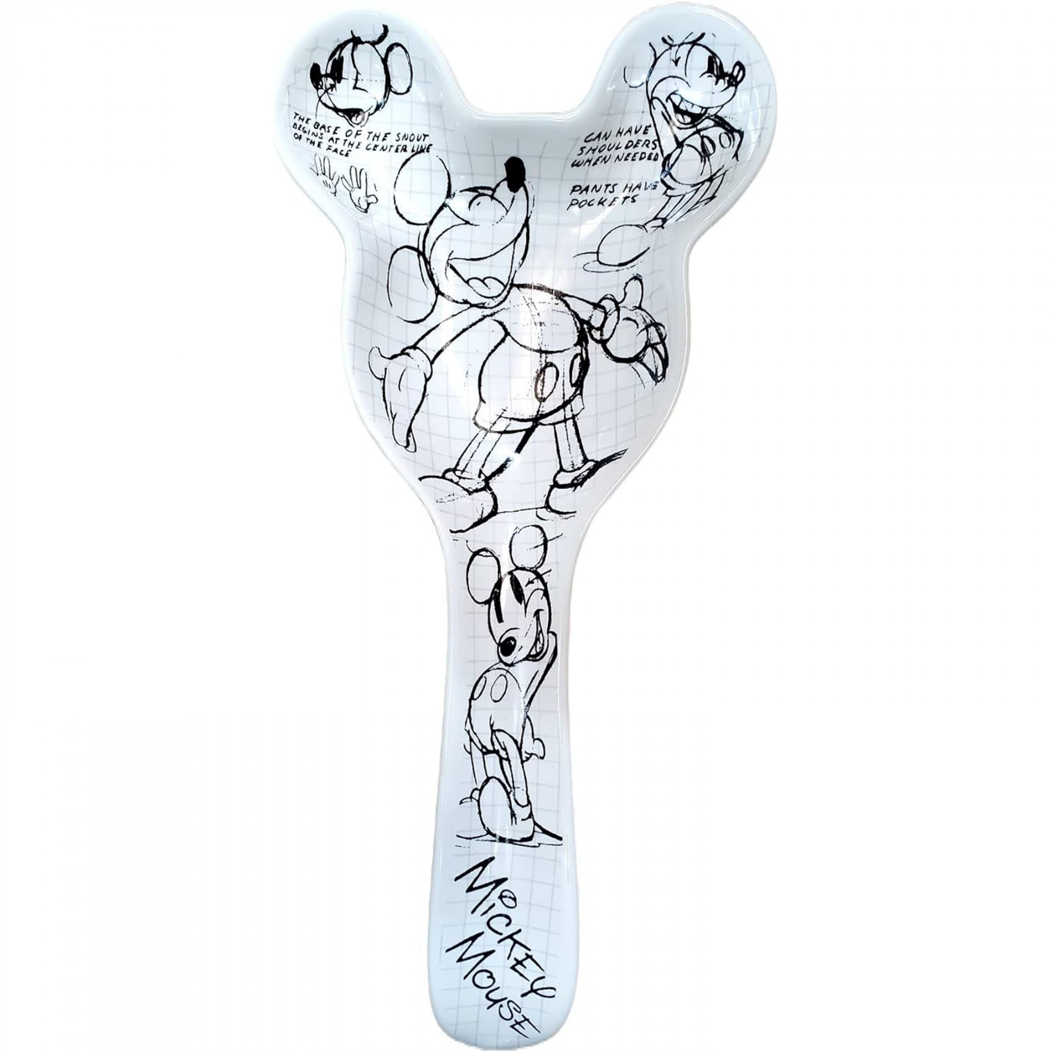 Mickey Mouse Sketches Flat Spoon Rest with Ears