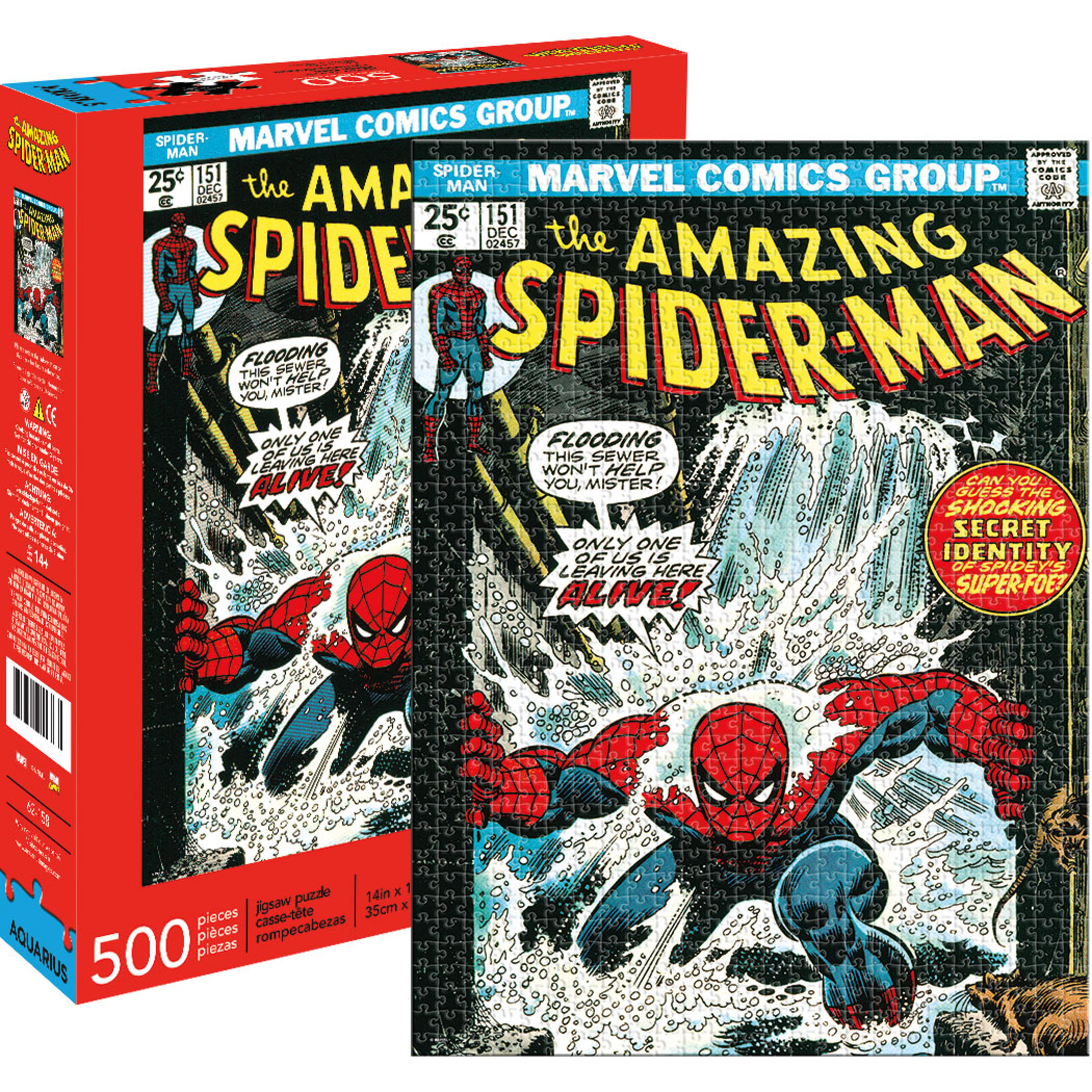 Marvel Spider-Man Comic Cover 500 Piece Puzzle