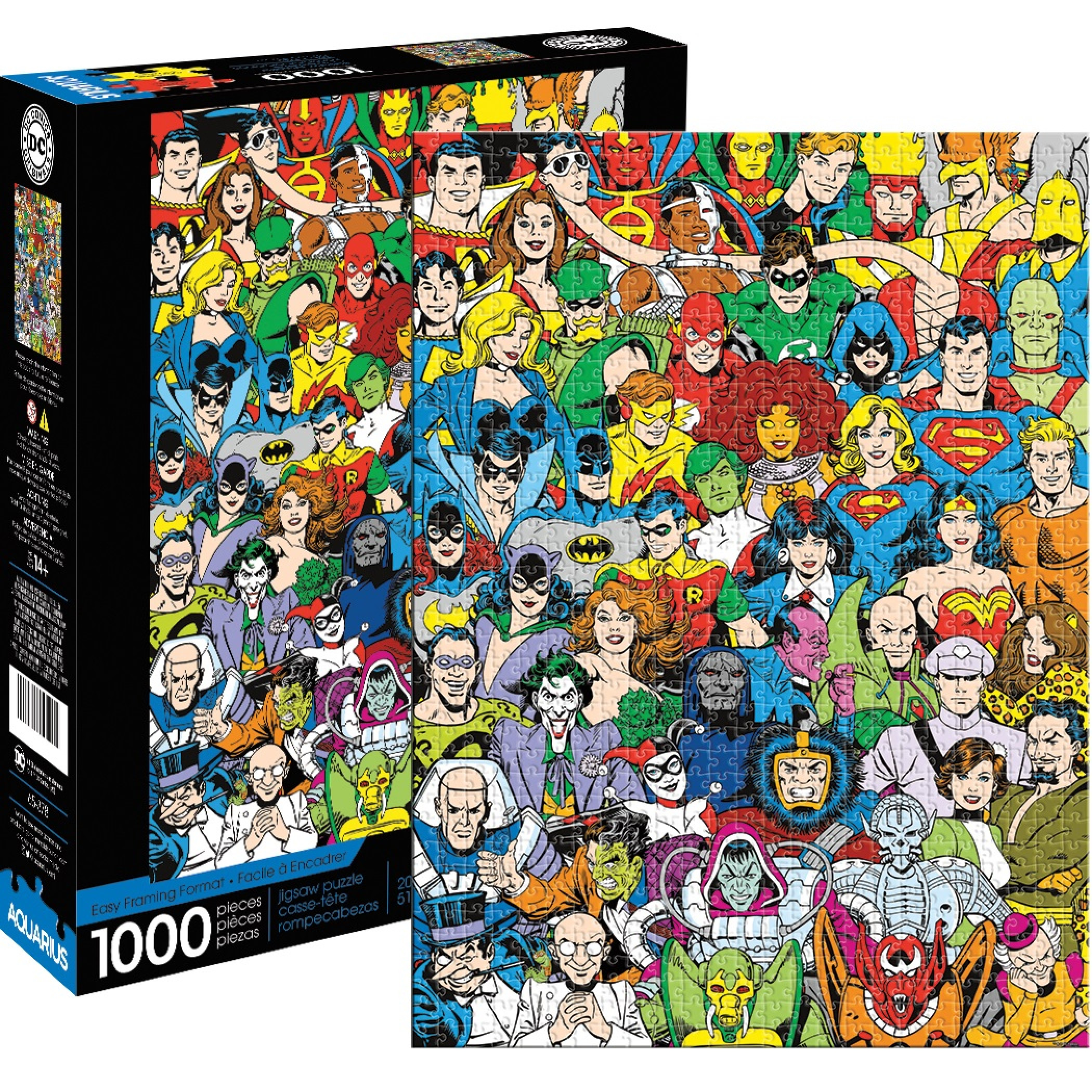 DC Comics Retro Cast 1000 Piece Puzzle