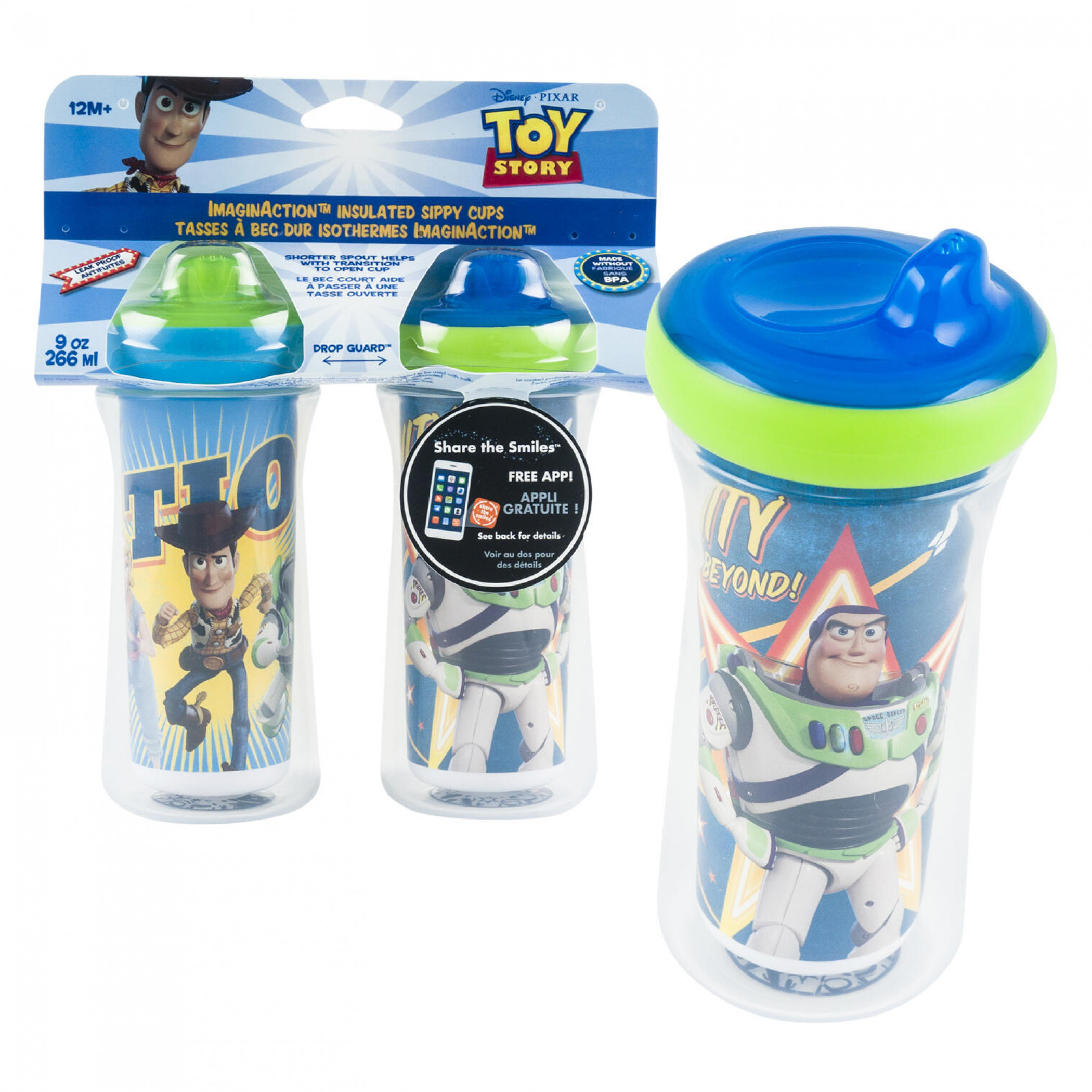 Pixar Toy Story 9oz Insulated Sippy Cup 2-Pack