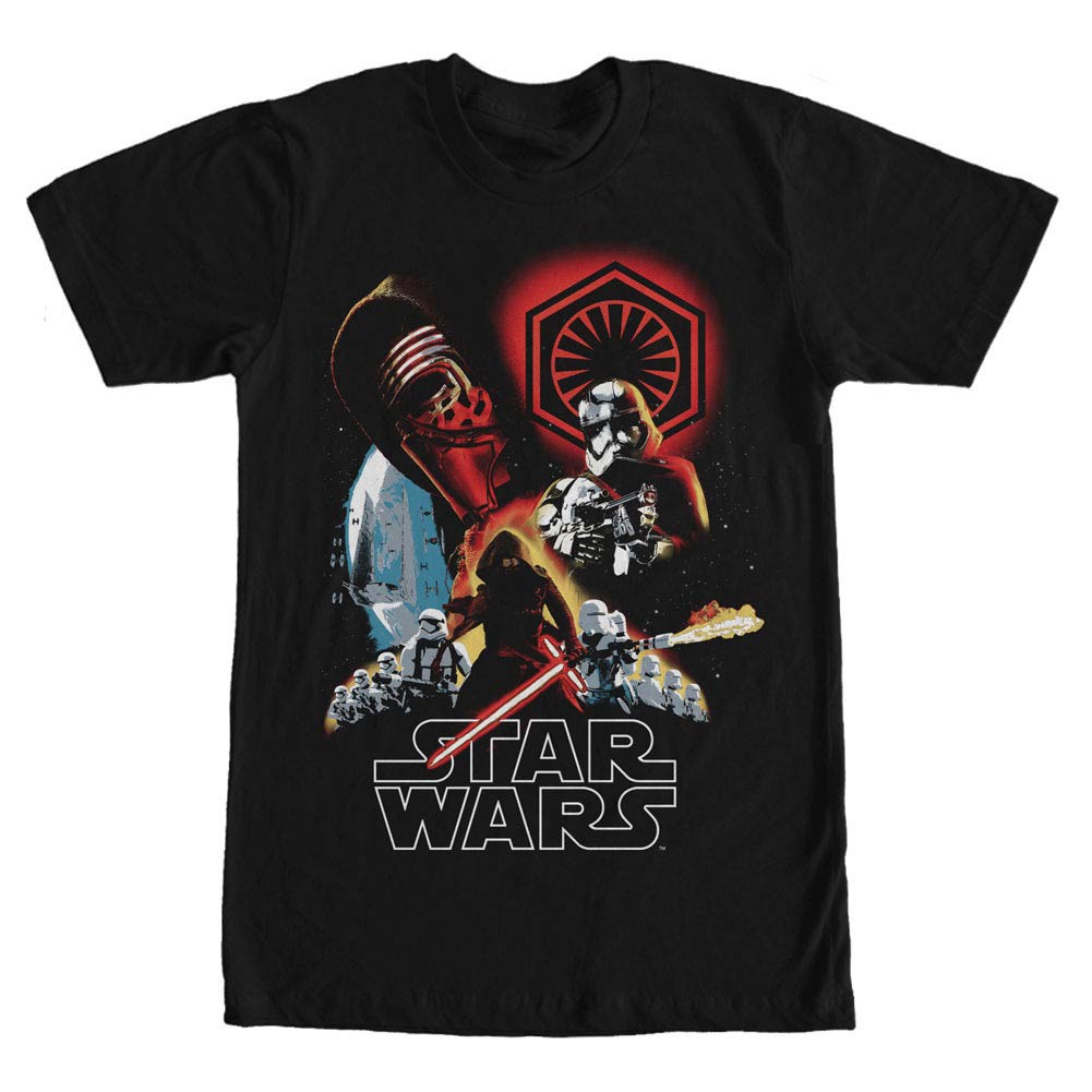 Star Wars Episode 7 Dire Threats Black T-Shirt