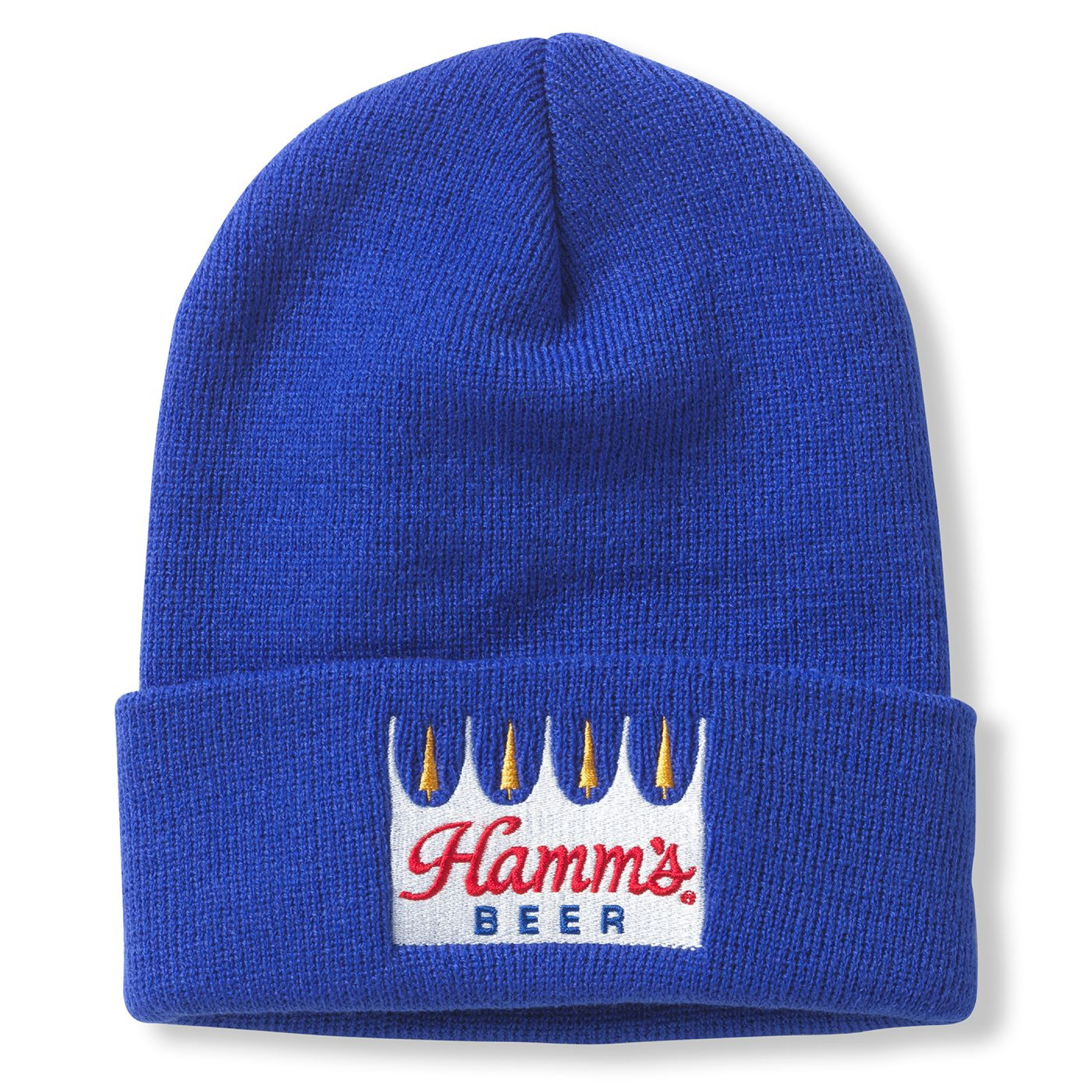 Hamm's Beer Embroidered Logo Cuffed Knit Beanie