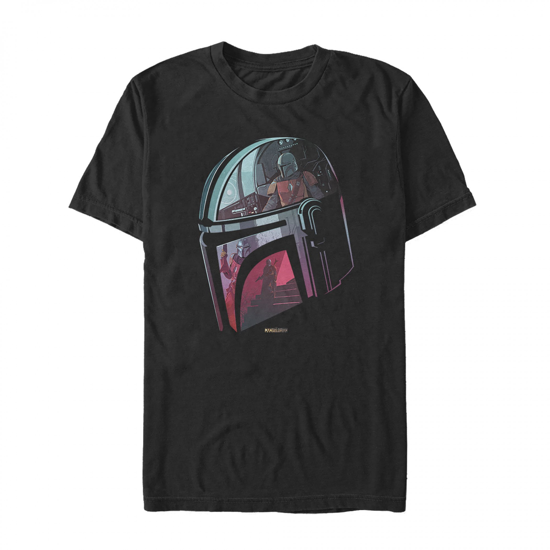 The Mandalorian Helmet Reflection T-Shirt