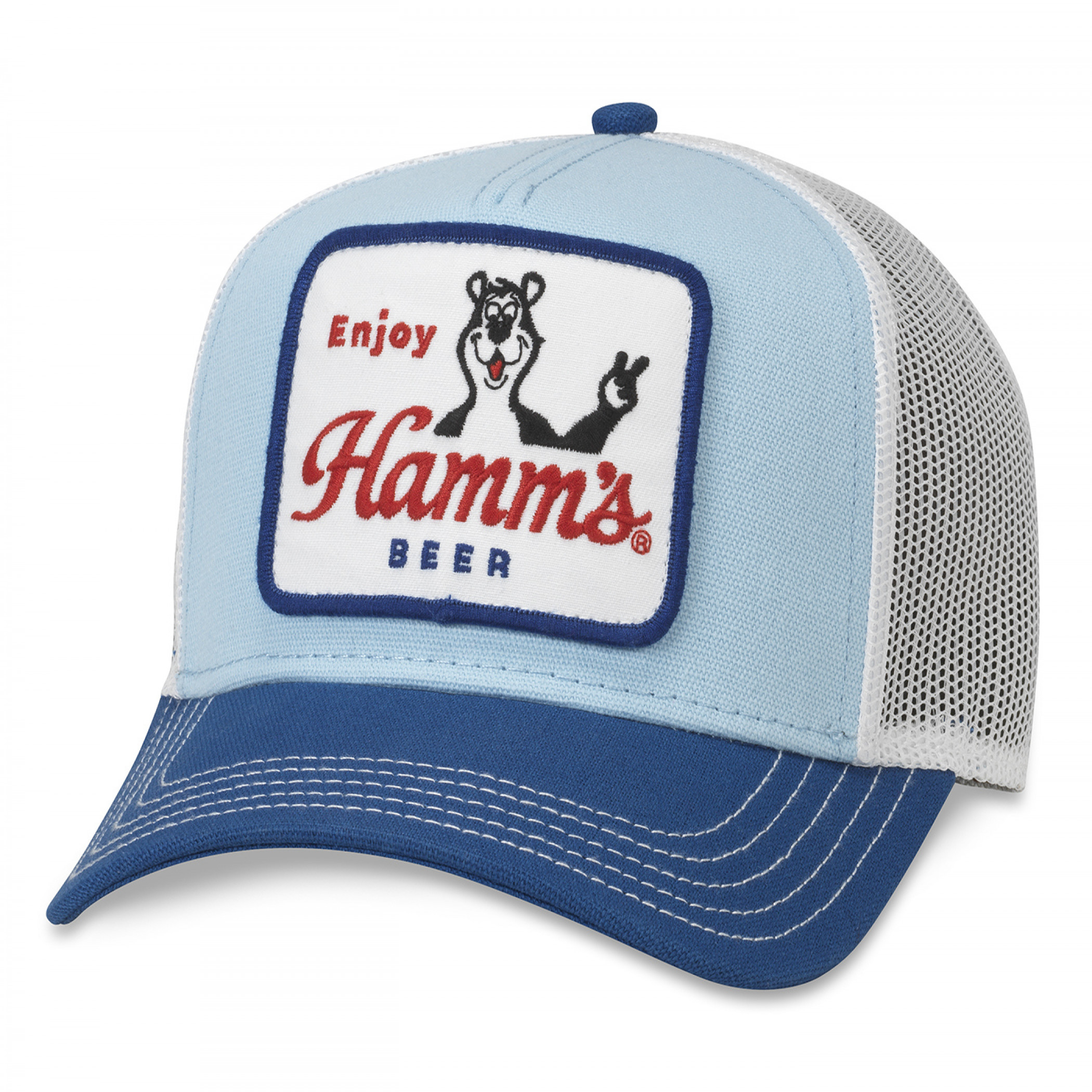 Hamm's Bear Patch Trucker Hat