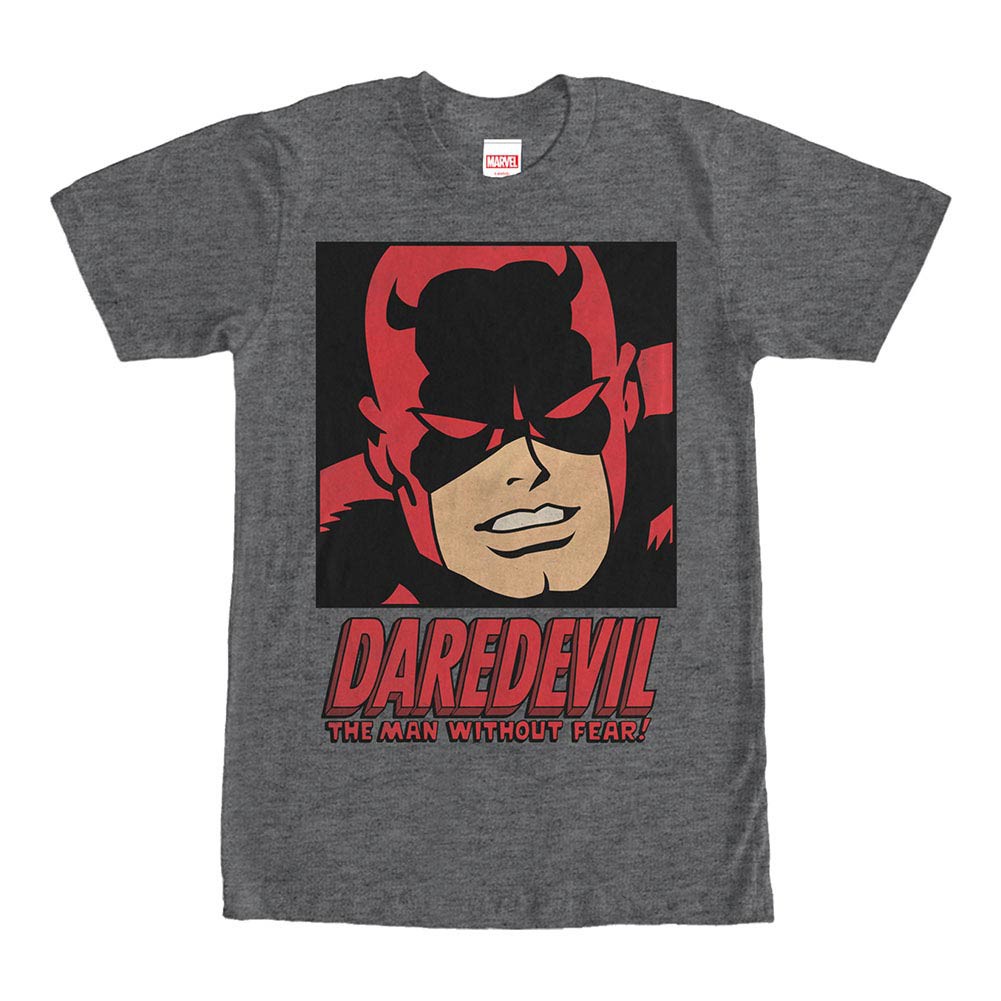 Daredevil Man Without Fear Gray Mens T-Shirt