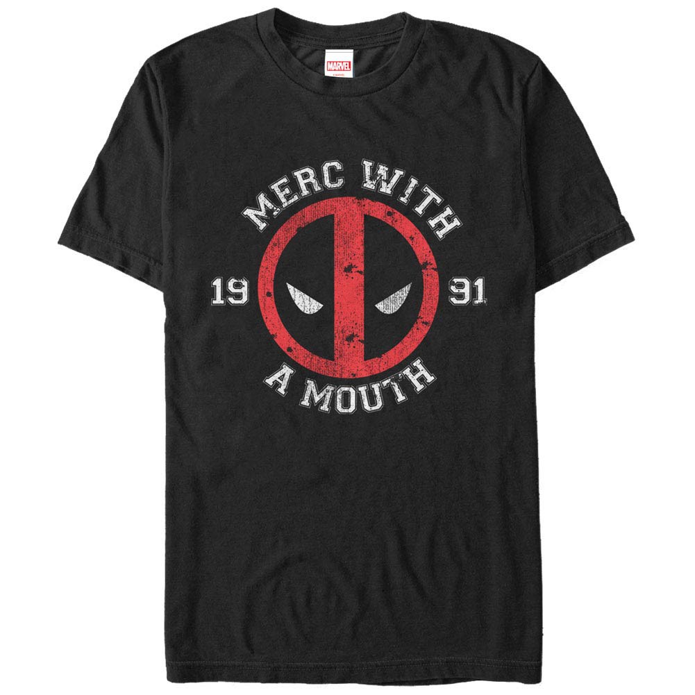 Deadpool Merc Black Mens T-Shirt