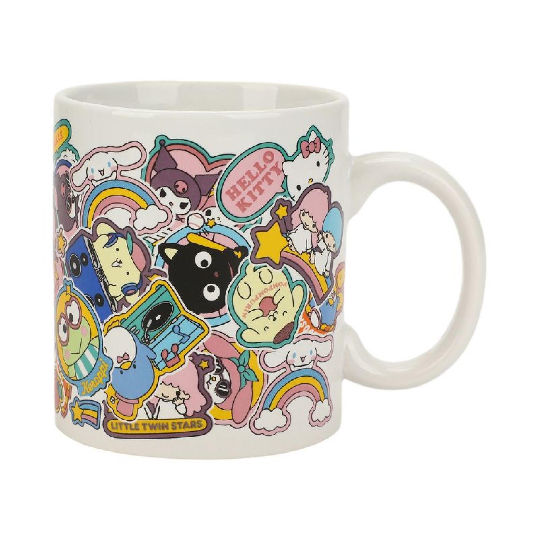 Hello Kitty and Friends Sanrio Sticker Collage 16 oz. Ceramic Mug