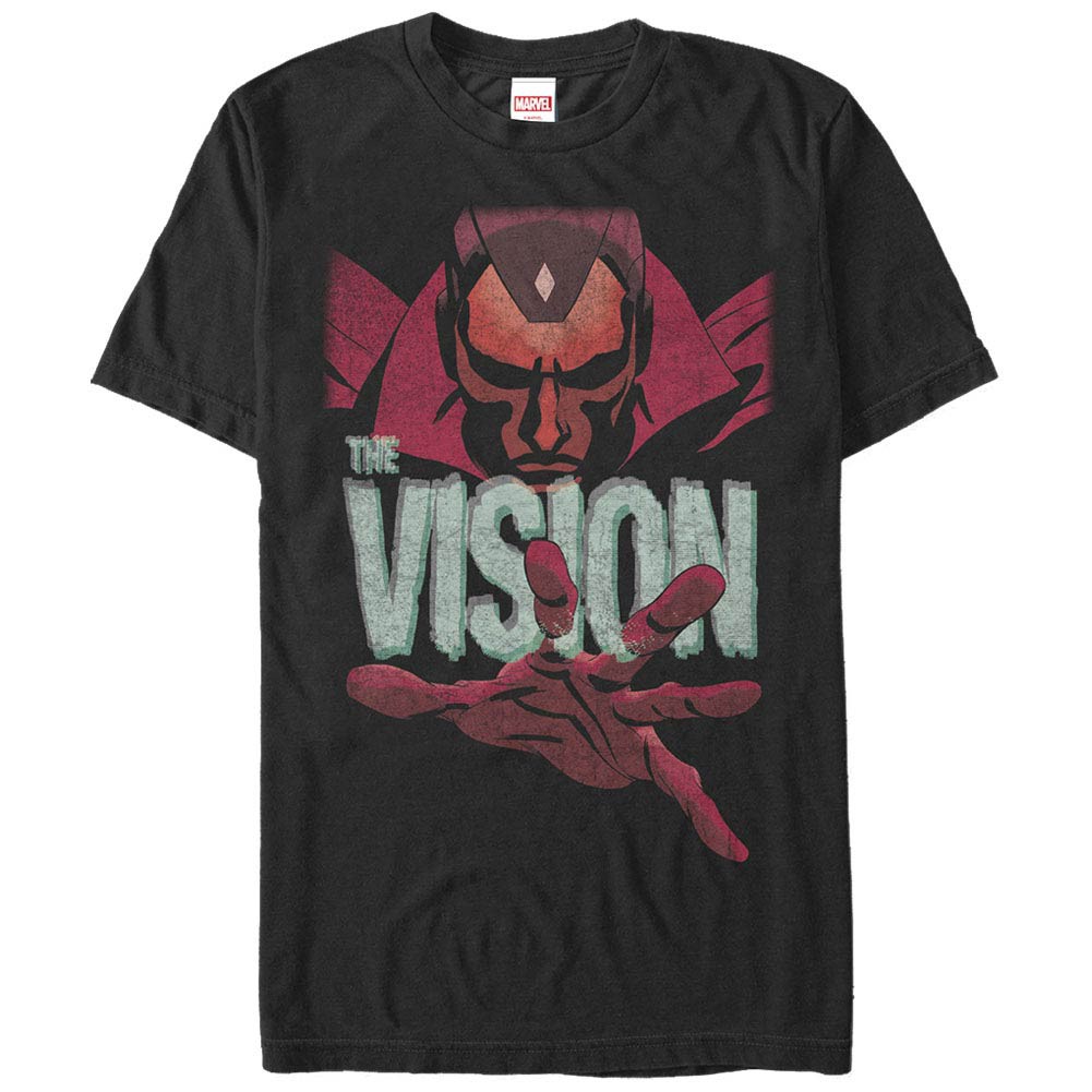 Marvel Teams Vision Black Mens T-Shirt