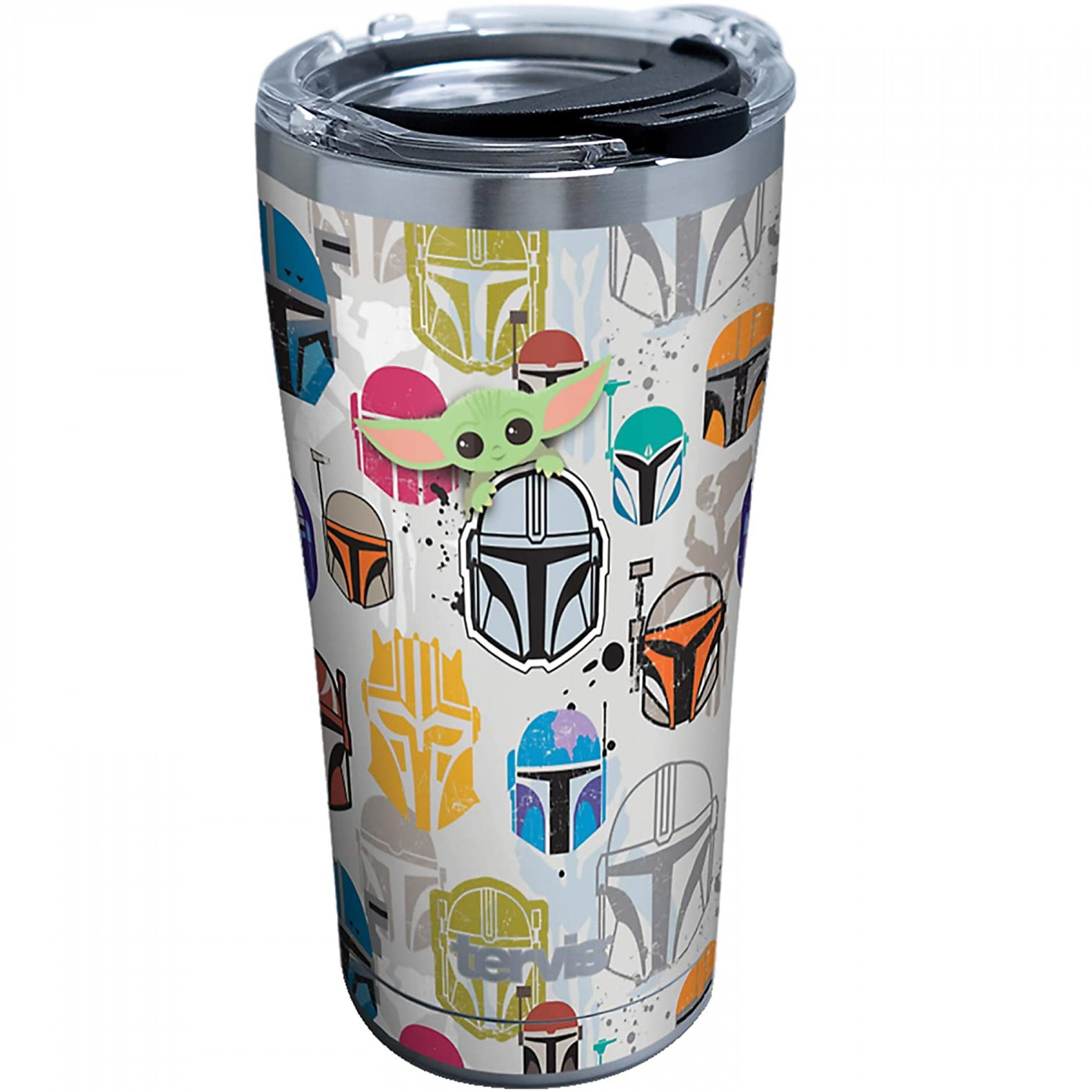 Star Wars The Mandalorian Helmets and Faces 20 oz. Stainless Tervis Tumbler