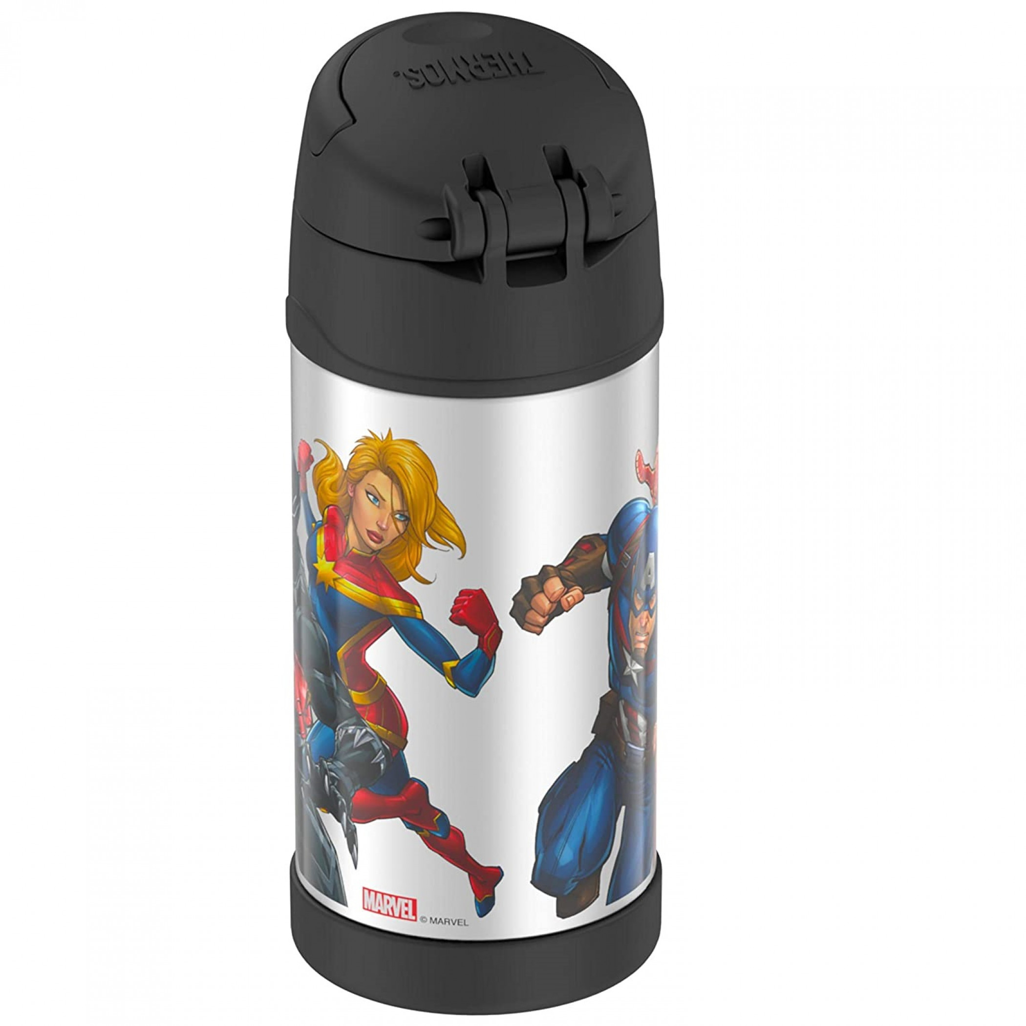 Thermos Superman Man Of Steel Stainless Steel Water Bottle 12oz