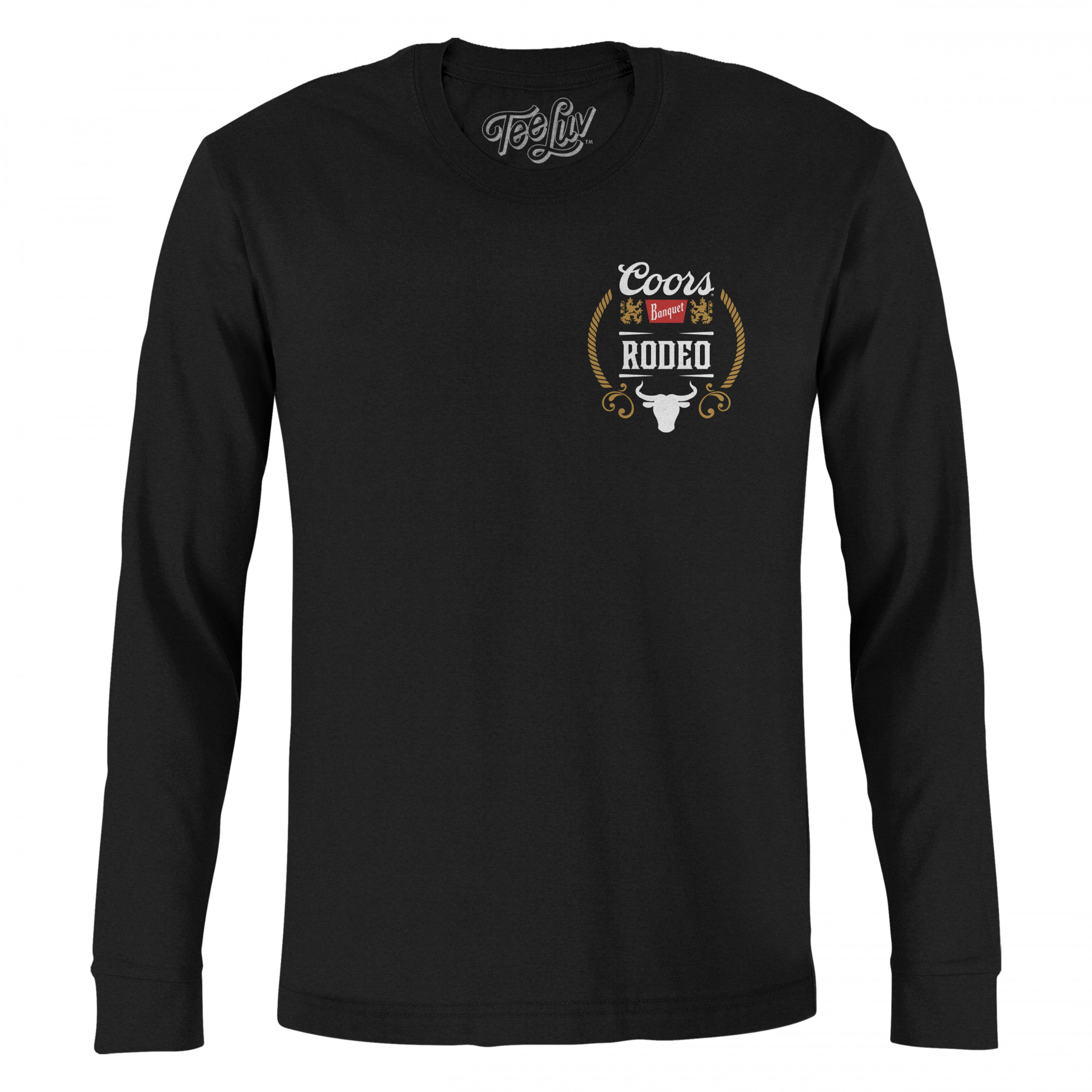 Coors Banquet Rodeo Logo Front and Back Print Long-Sleeve Shirt