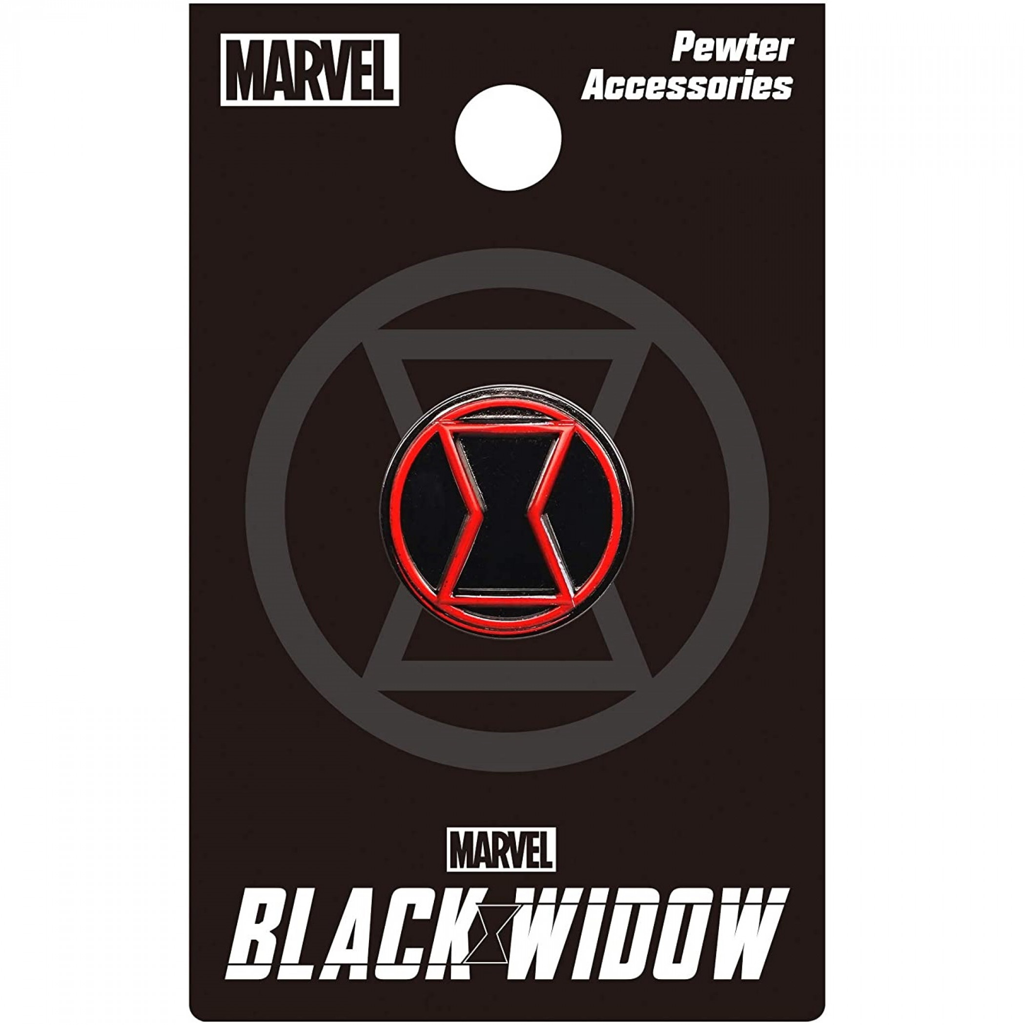 Black Widow Movie Symbol Pewter Lapel Pin