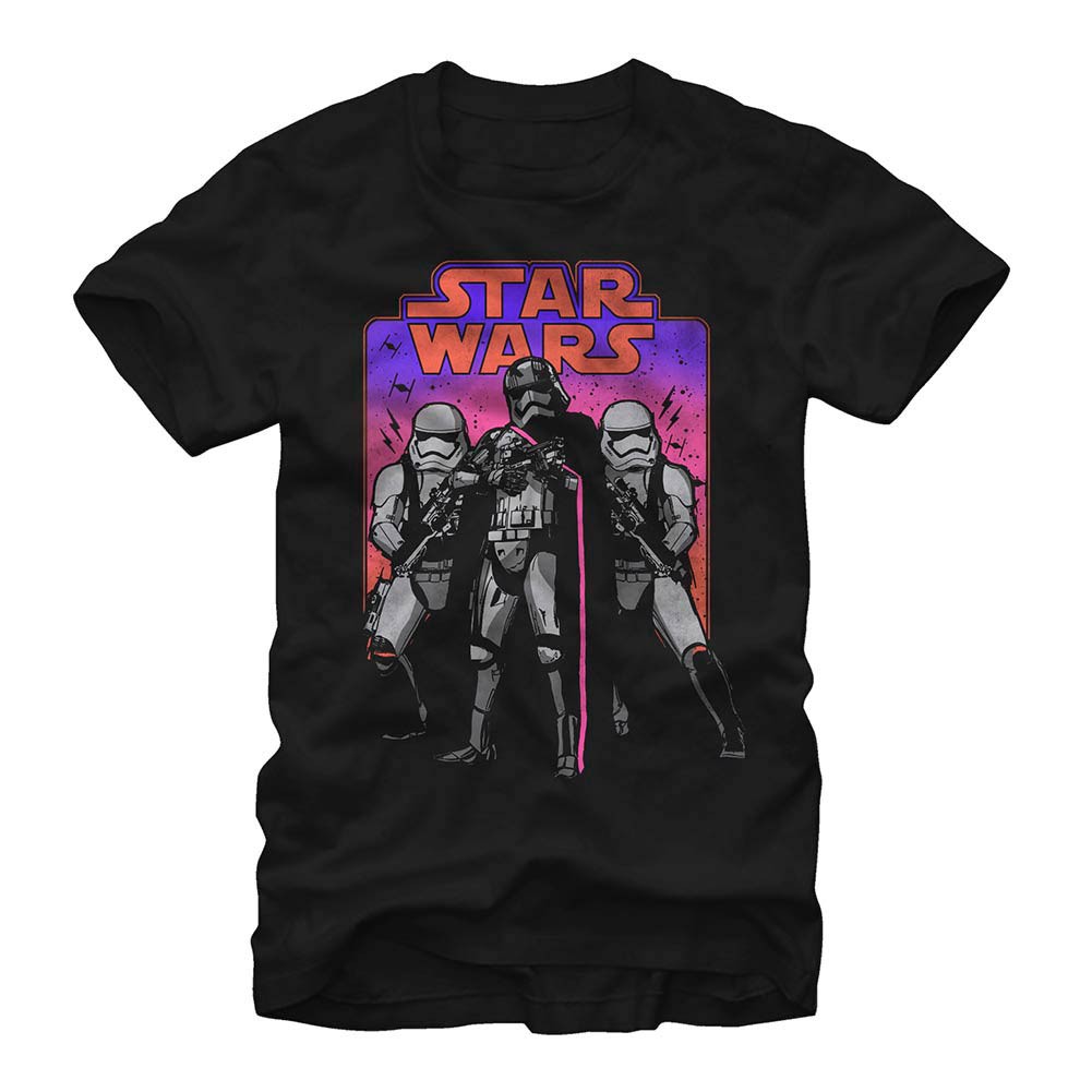 Star Wars Episode 7 Trooper Throwback Black T-Shirt