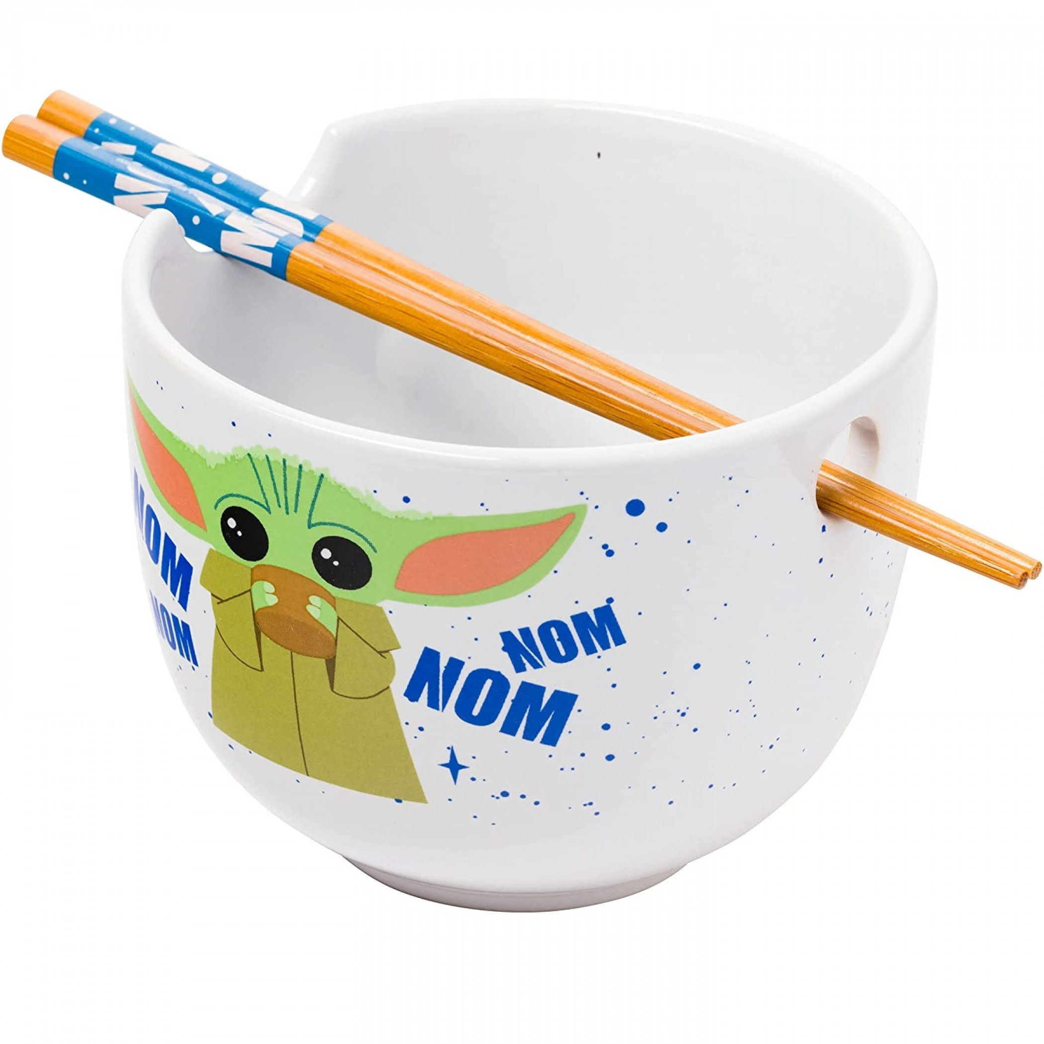 Star Wars The Mandalorian The Child Nom Nom Ramen Bowl with Chopsticks