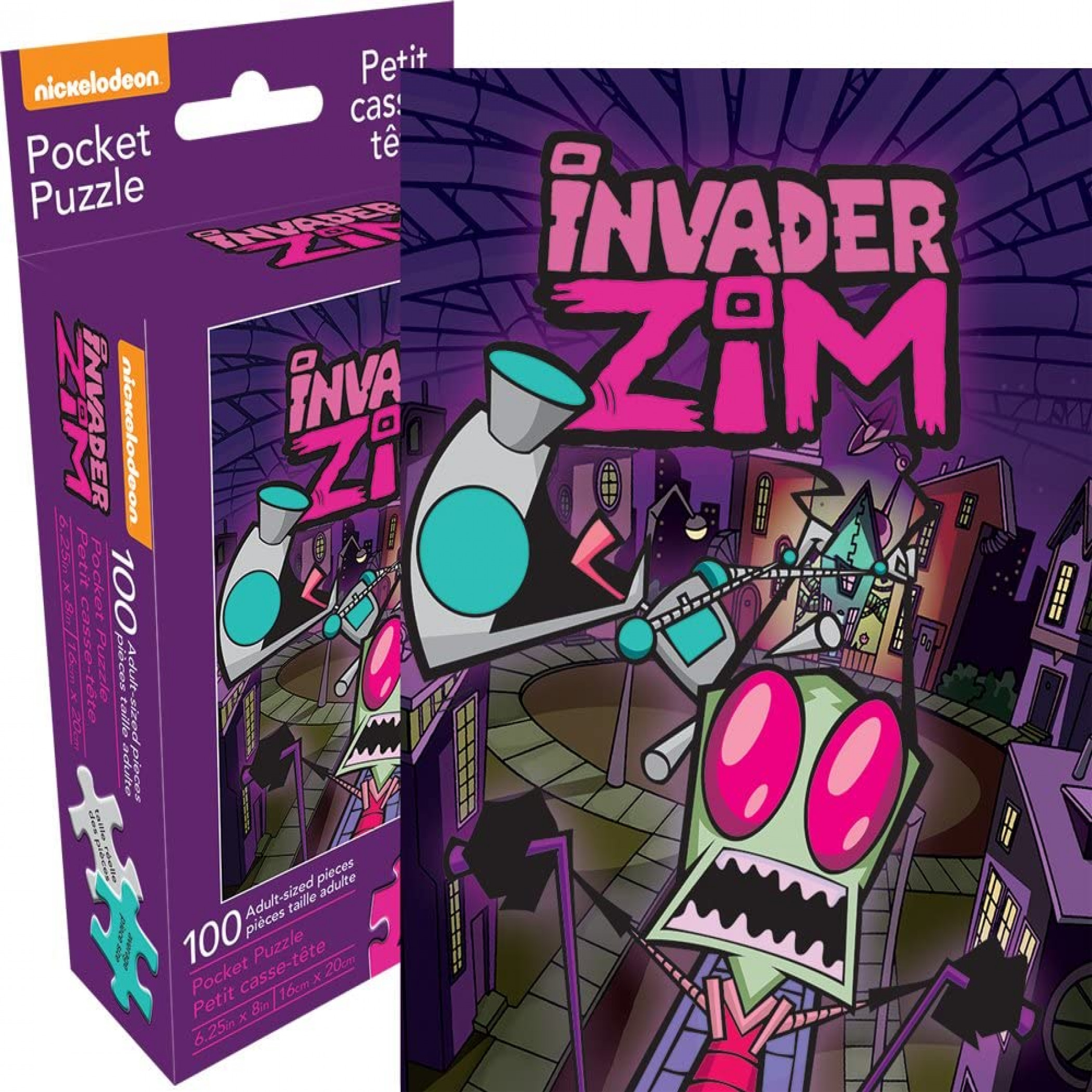 Invader Zim 100 Piece Adult Pocket Puzzle