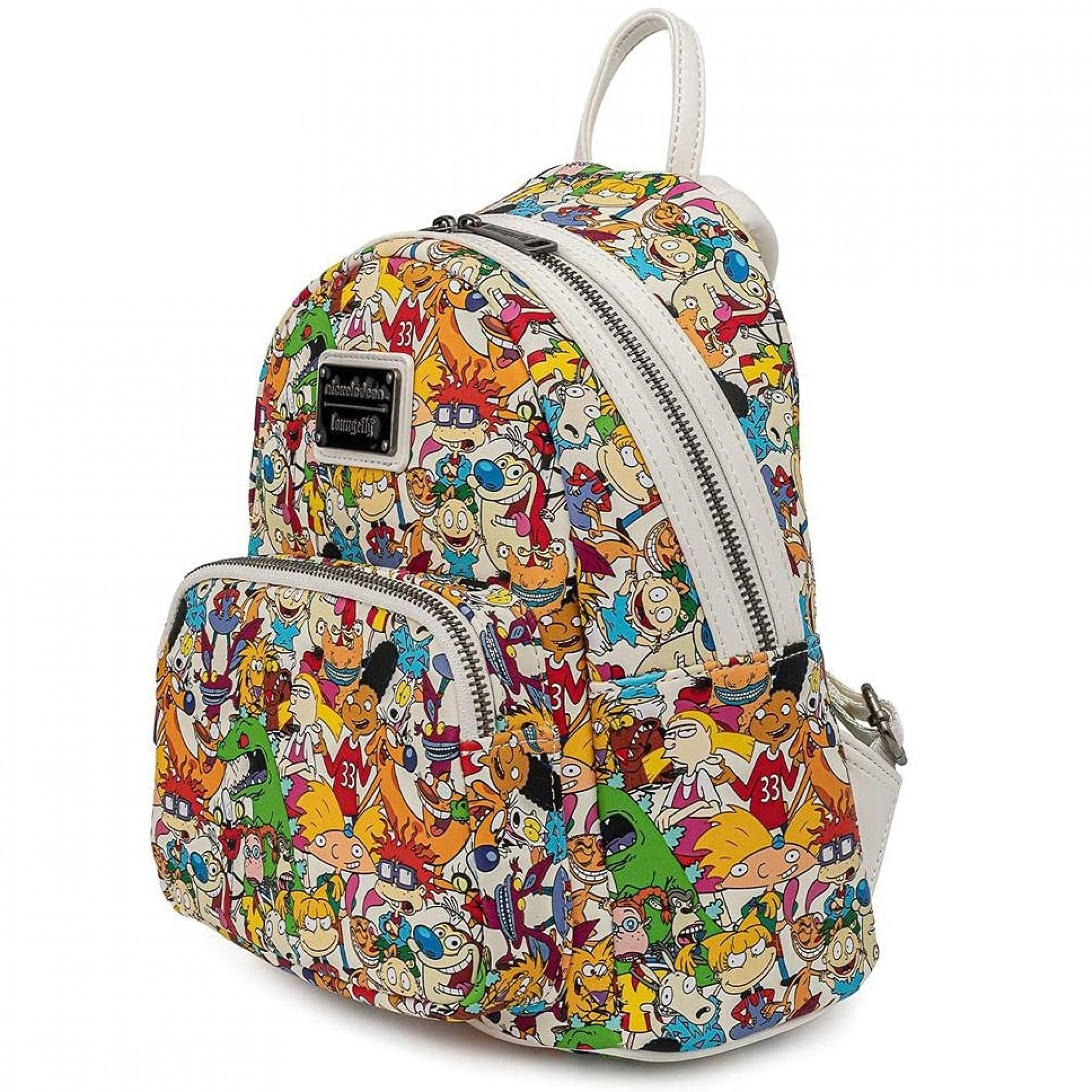 Nickelodeon Nick Rewind Gang All Over Print Loungefly Mini Backpack