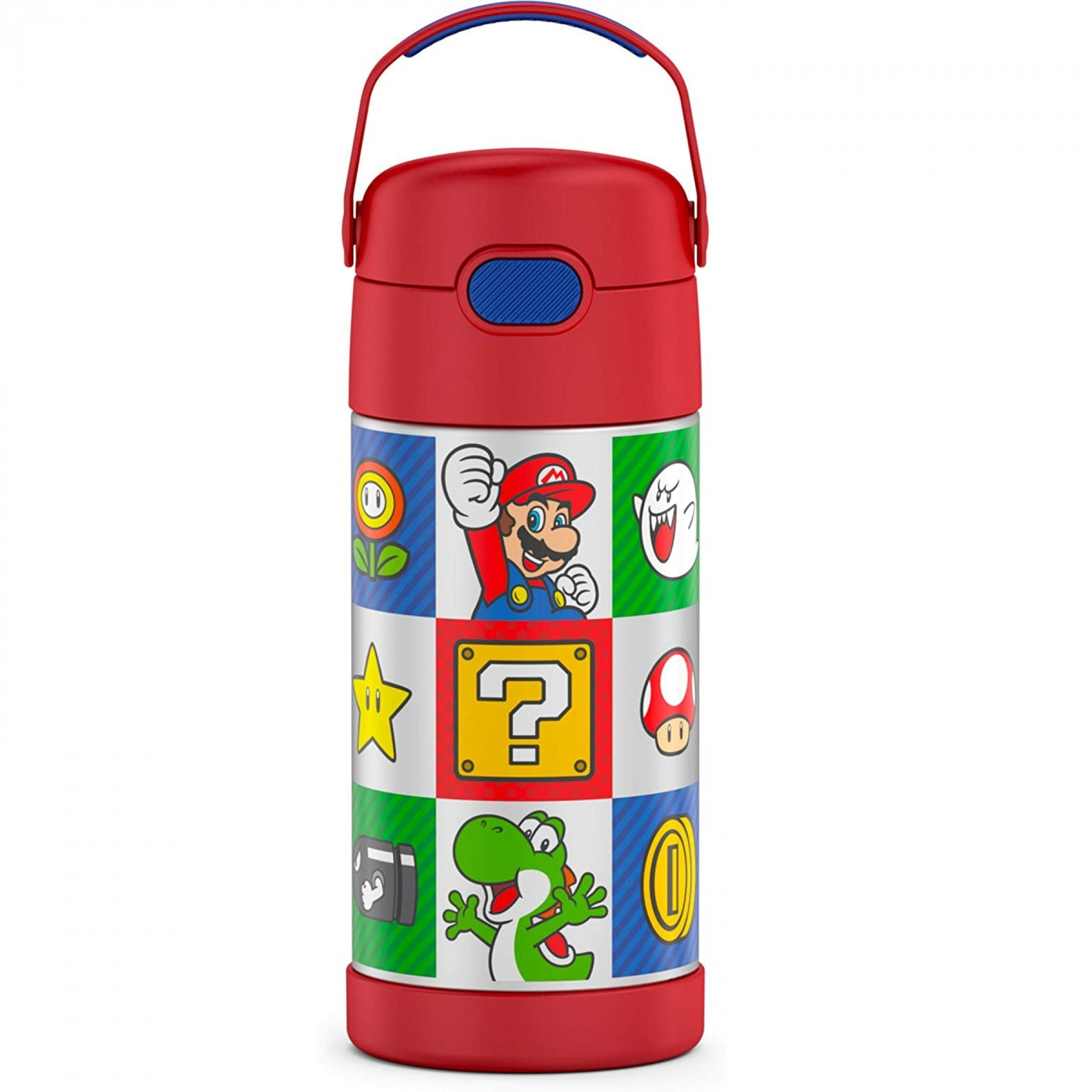 Thermos Funtainer Super Mario Bro 12 Ounce Stainless Steel Kids