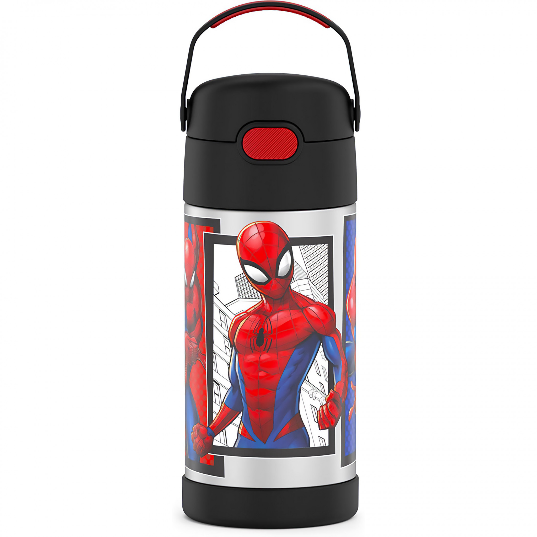 Marvel Comics Spider-Man Character Frames Stainless Steel 12oz Thermos Funtainer