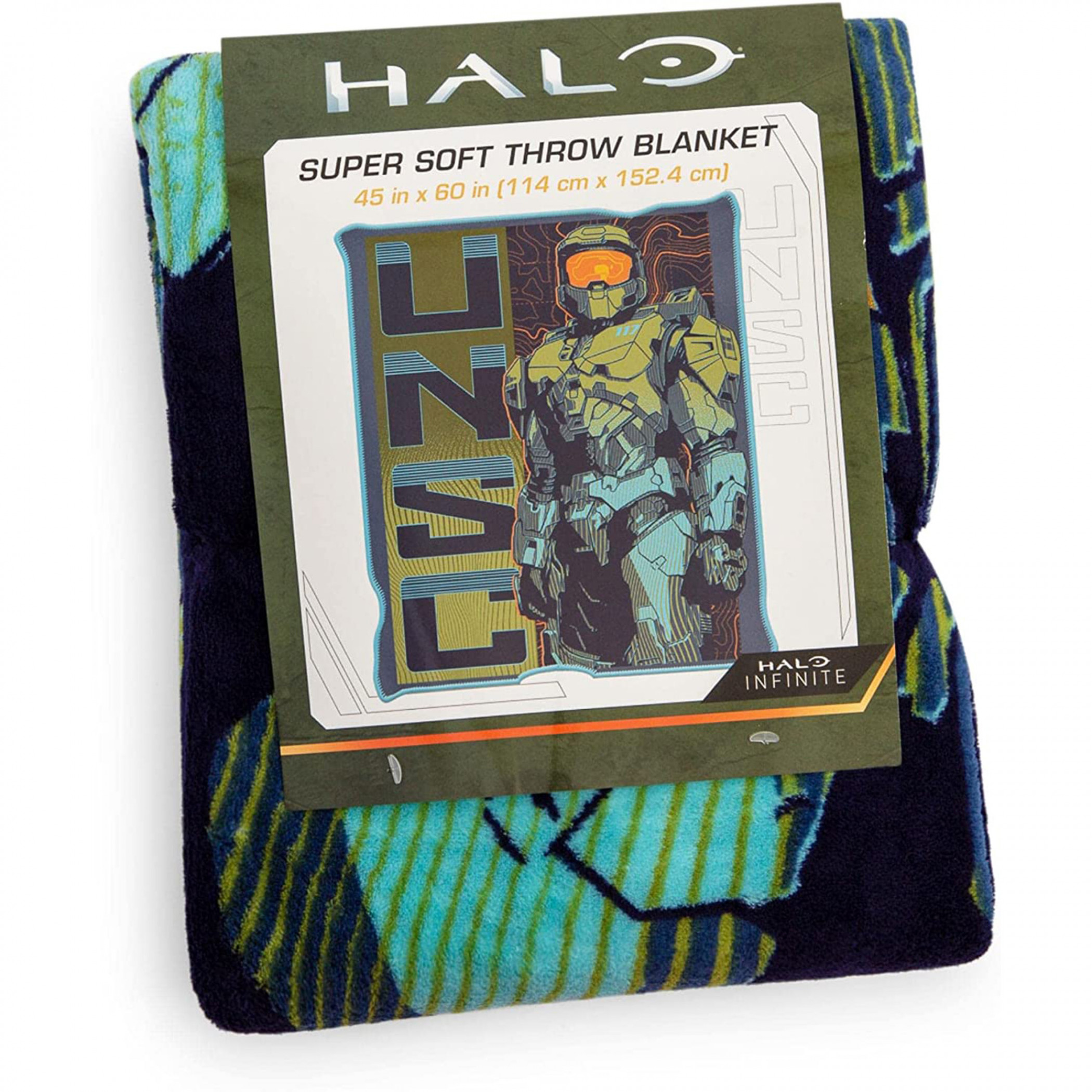 Halo Infinite UNSC Soldier Stance Micro-Plush 45"x60" Throw Blanket
