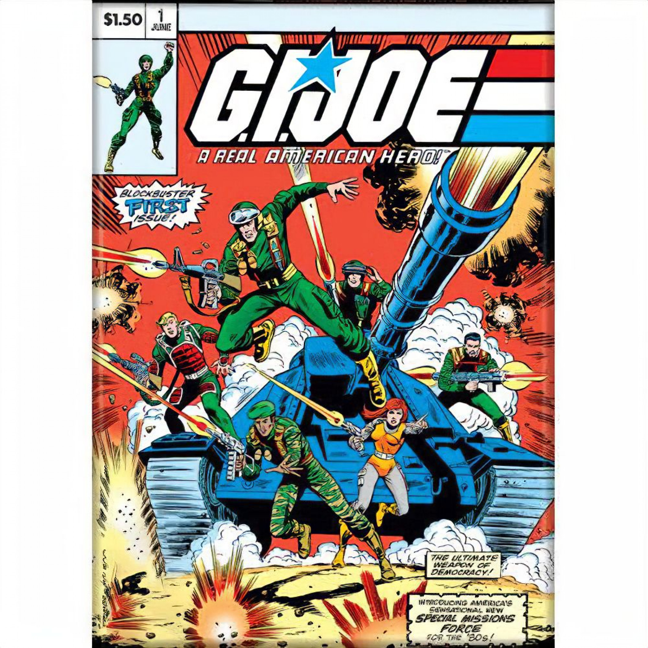 GI Joe Comic 1 Tank Magnet