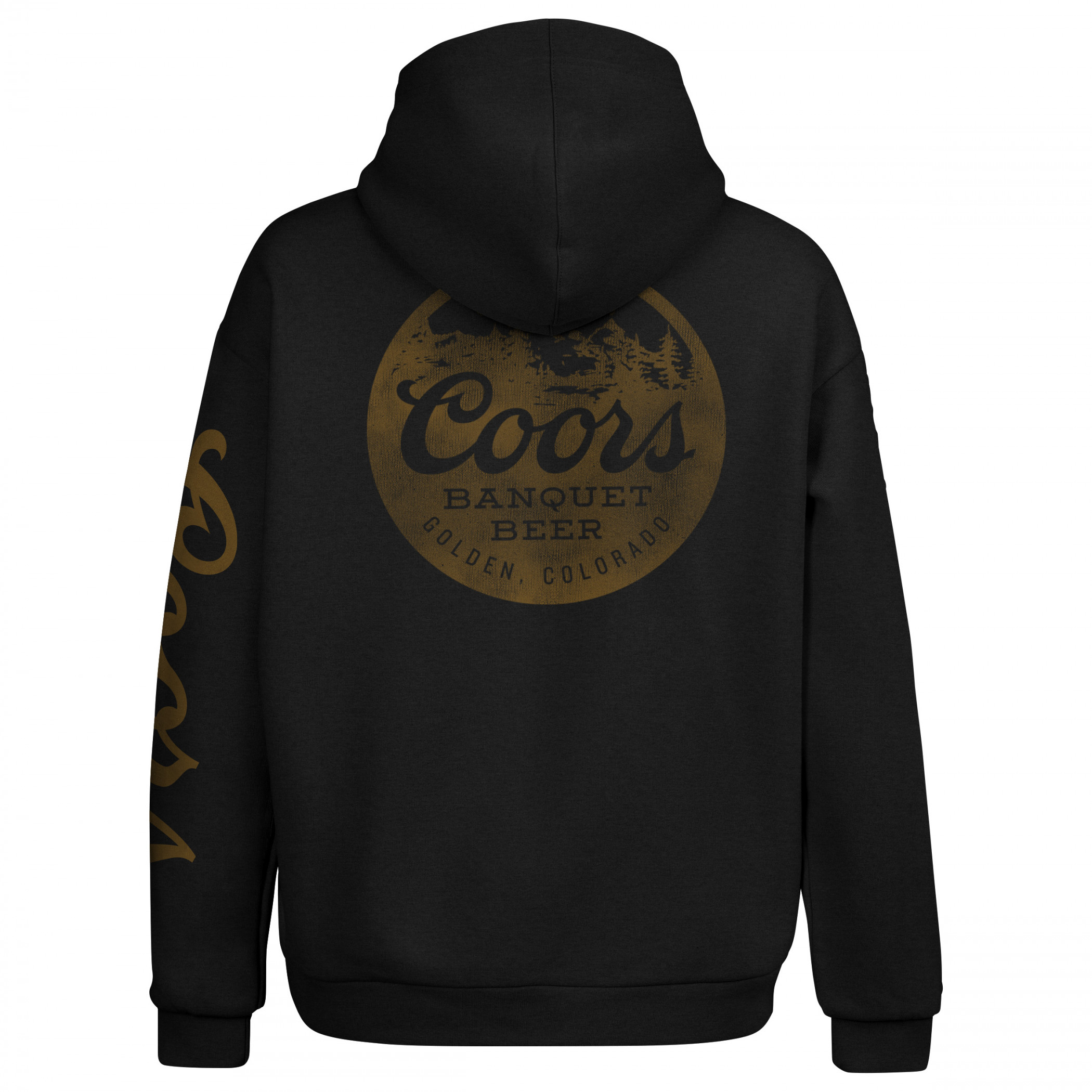 Coors Banquet Golden Colorado Front, Back and Sleeve Print Hoodie