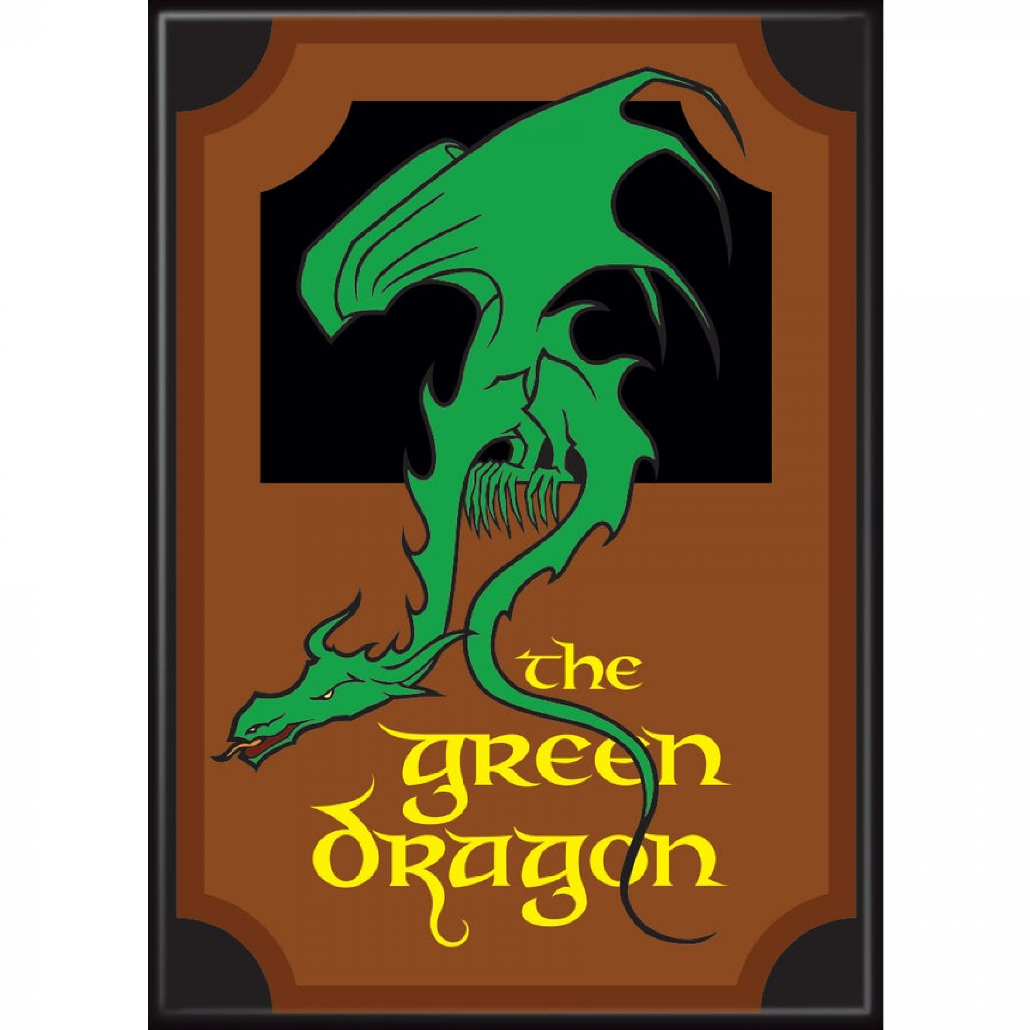 Lord of The Rings The Green Dragon Sign Magnet