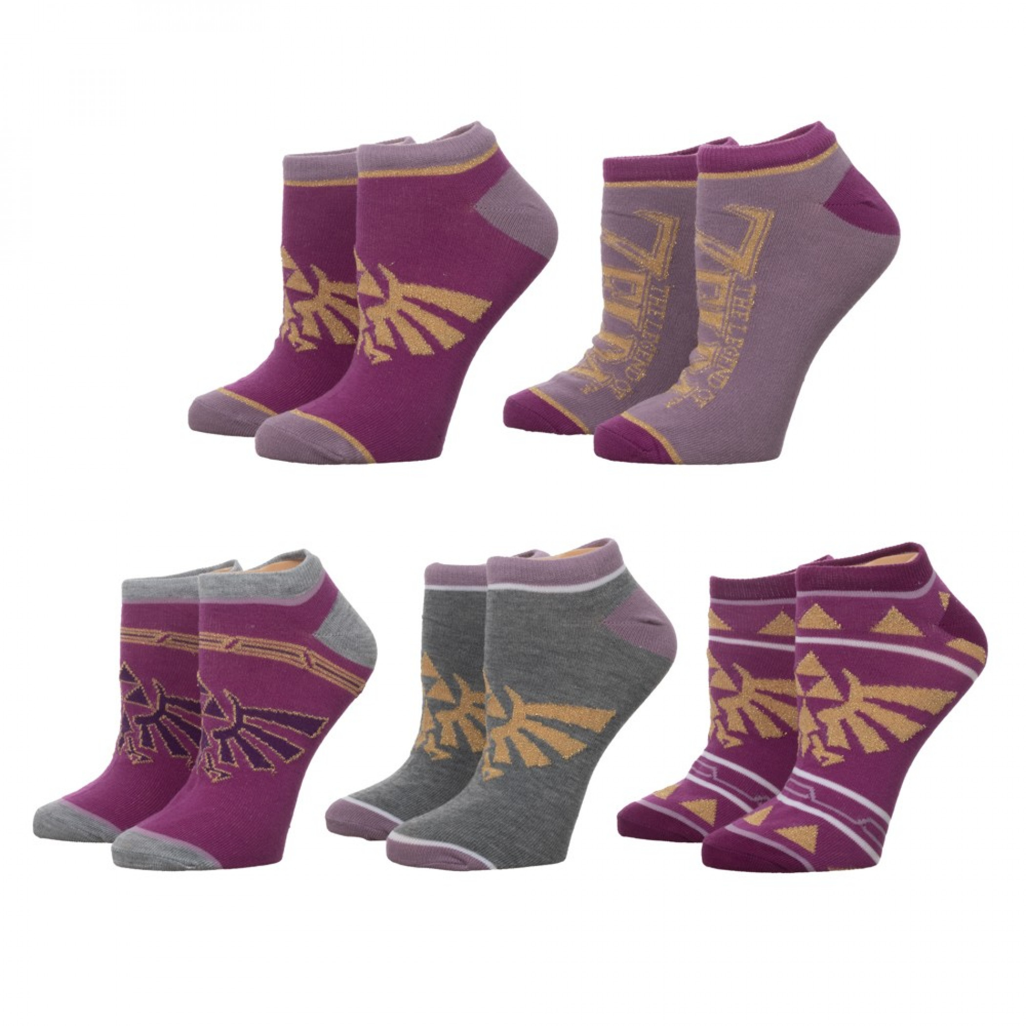 Zelda Twilight Princess 5-Pair Pack Ankle Socks