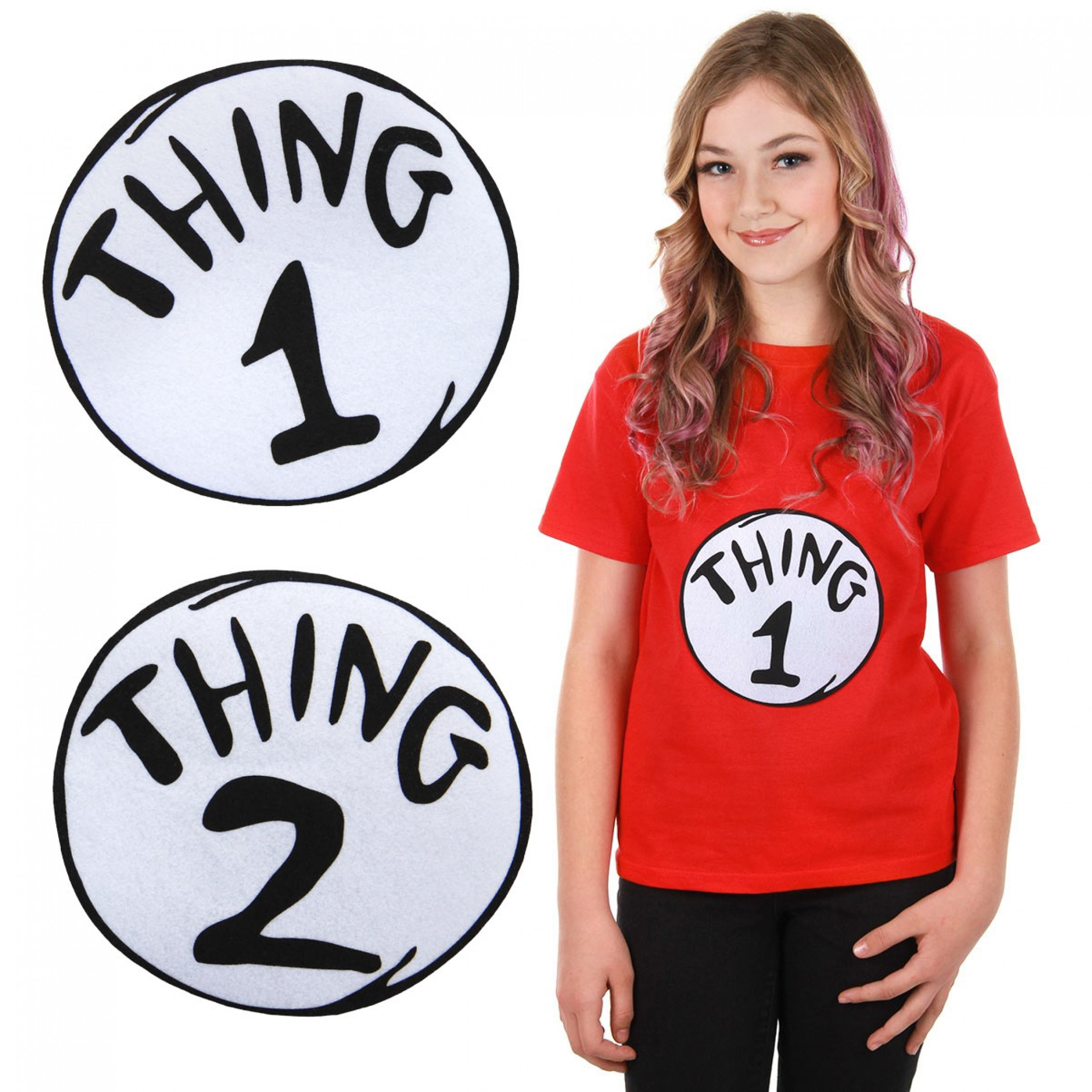 Dr. Seuss Thing 1 and 2 Patch Set