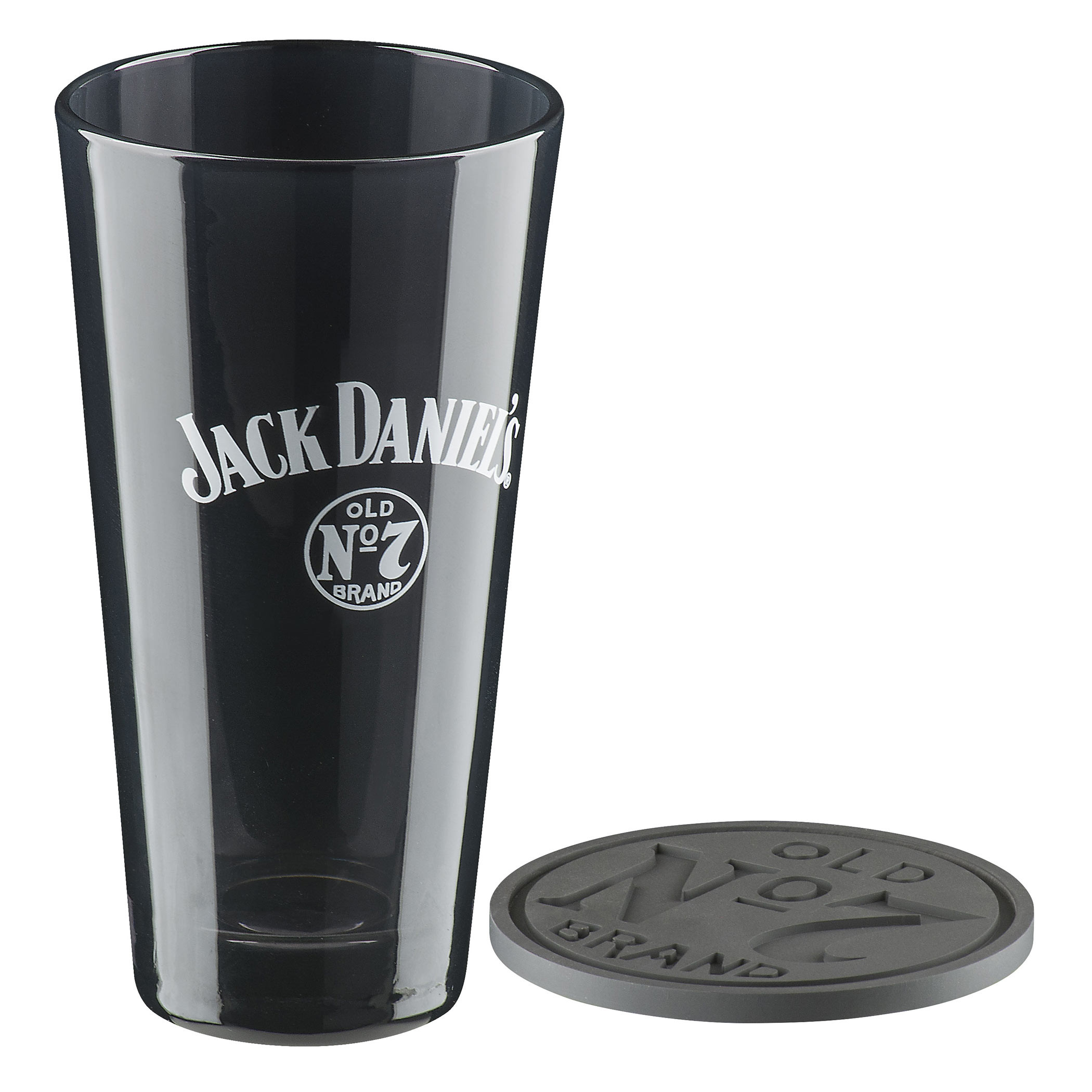 Jack Daniel's Old No 7 Tall Coaster and Glass Set - The Whiskey Cave