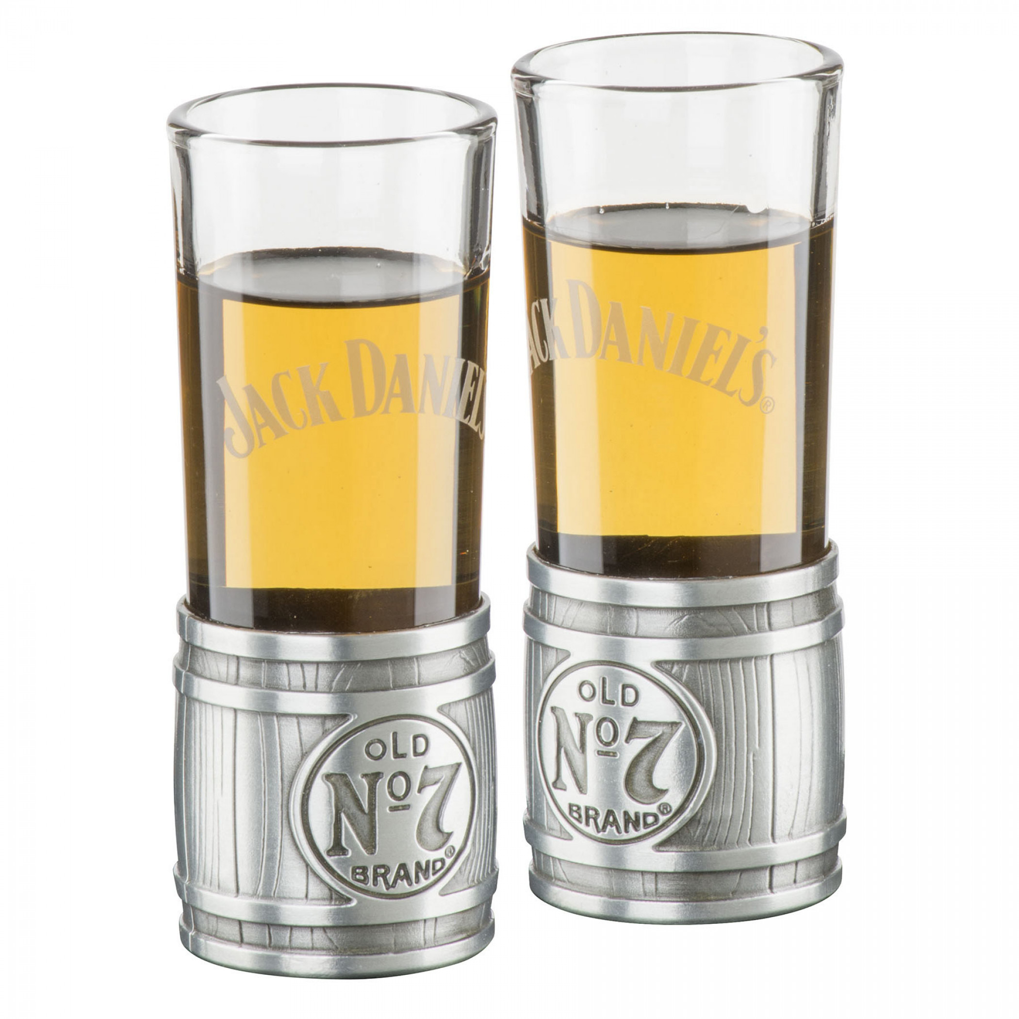 Jack Daniels Metal Barrel Set of 2 Shooters