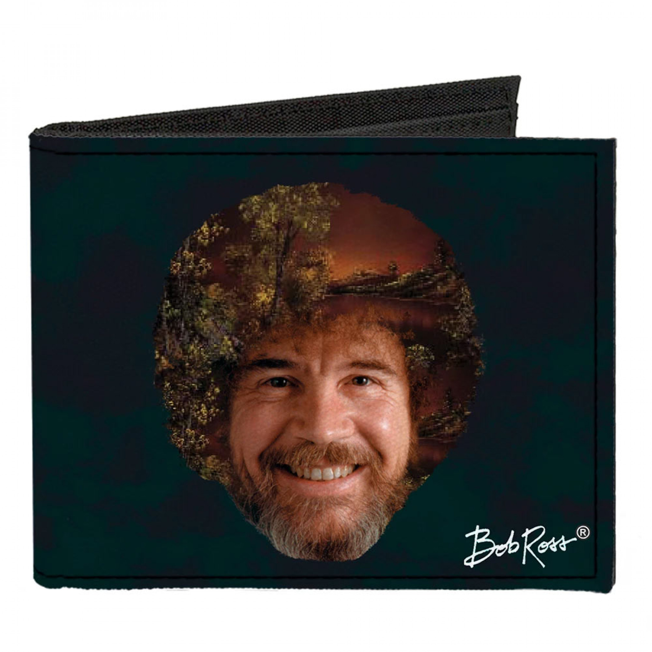 Bob Ross Canvas Bi-Fold Wallet