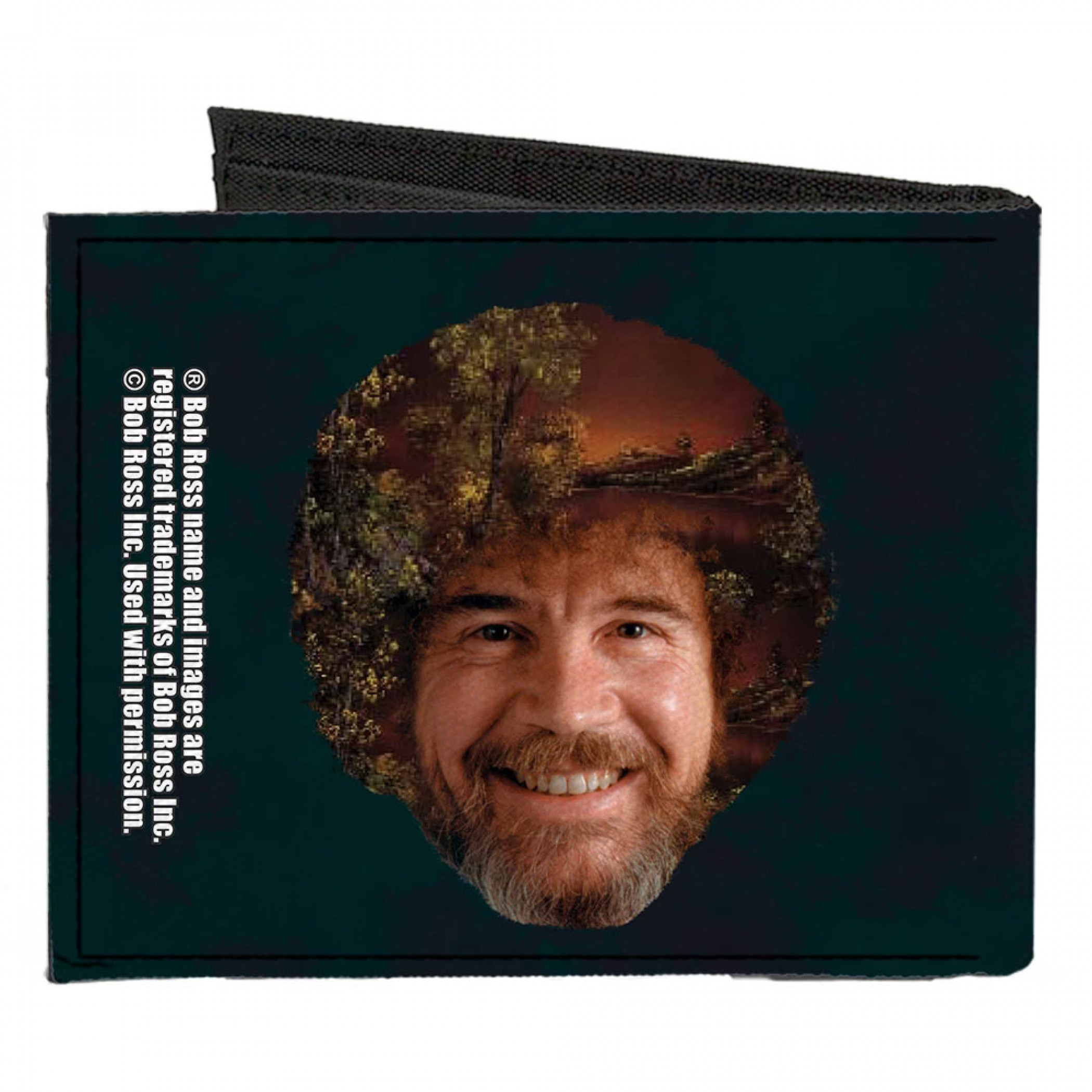 Bob Ross Canvas Bi-Fold Wallet