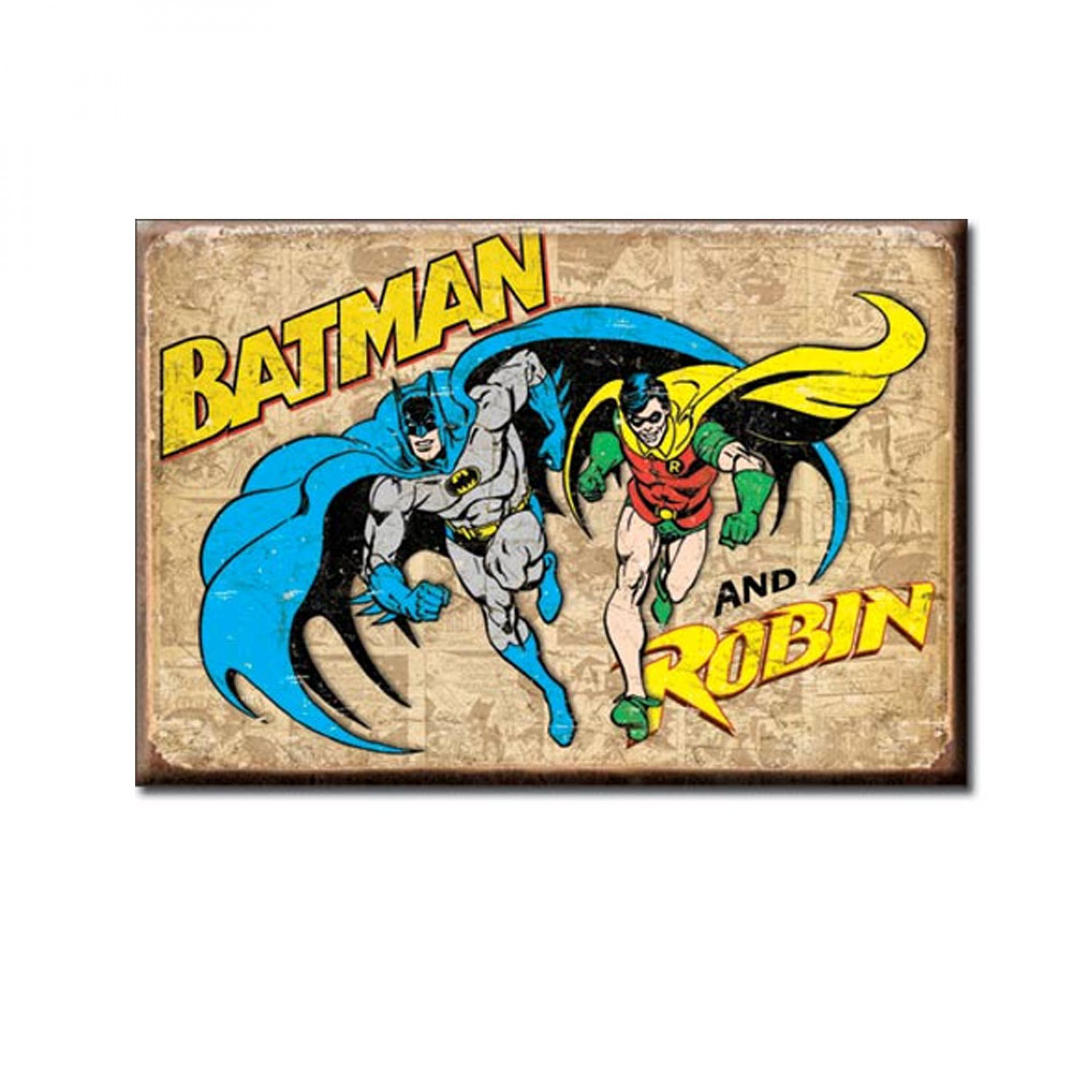 Batman and Robin Retro 2x3 Magnet