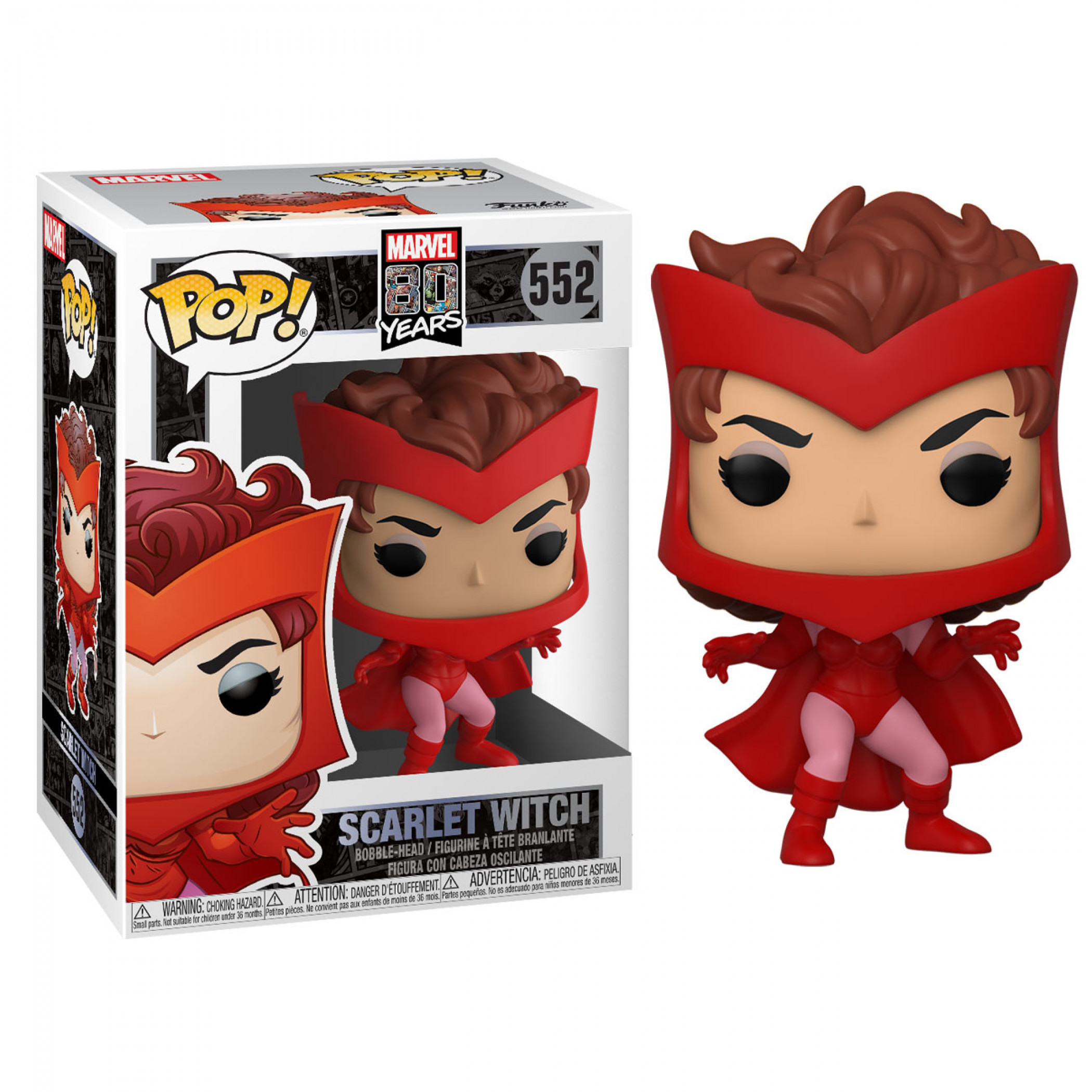 Scarlet Witch Marvel 80th First Appearance Funko Pop Bobblehead