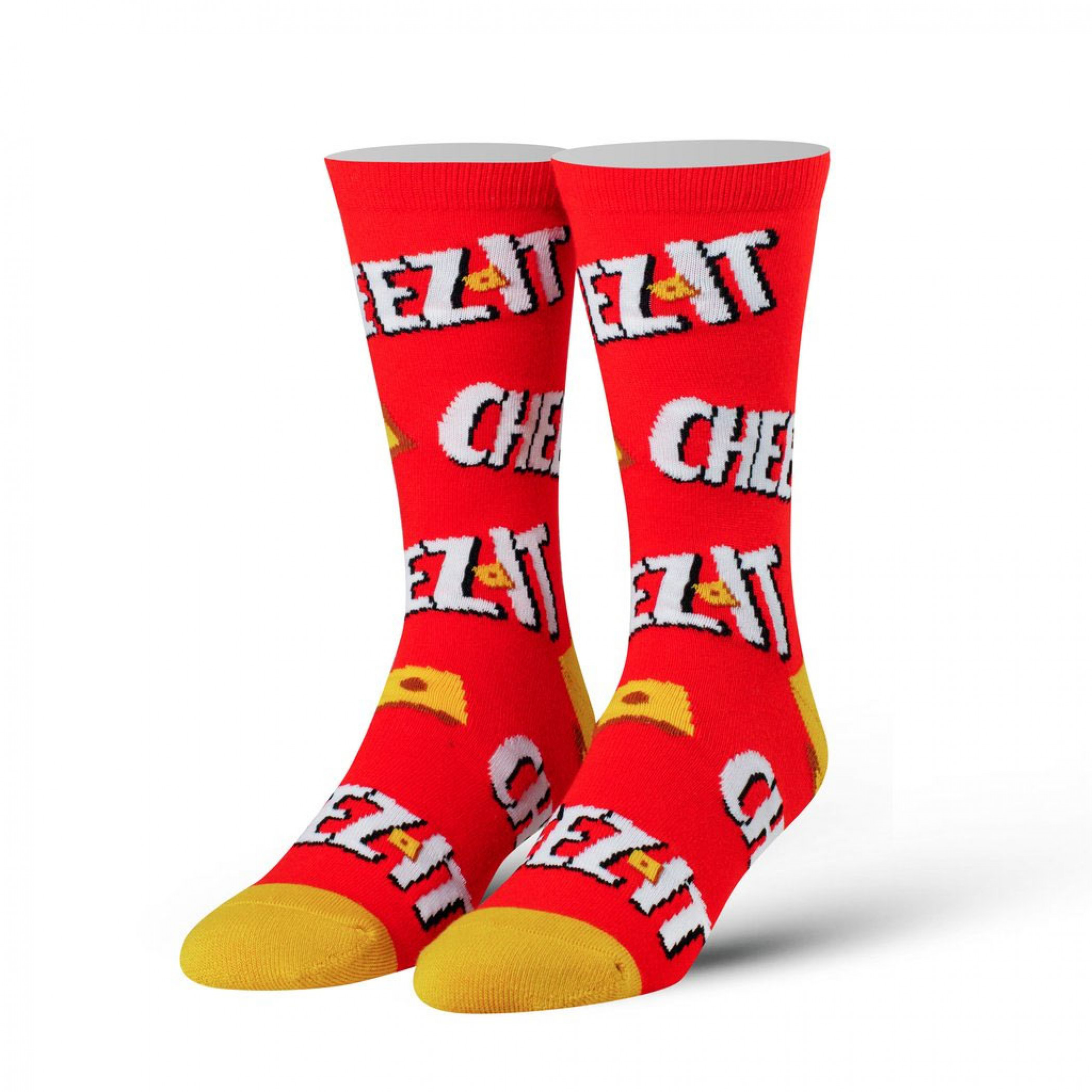 Cheez-It Cracker Logo Red And Orange Socks