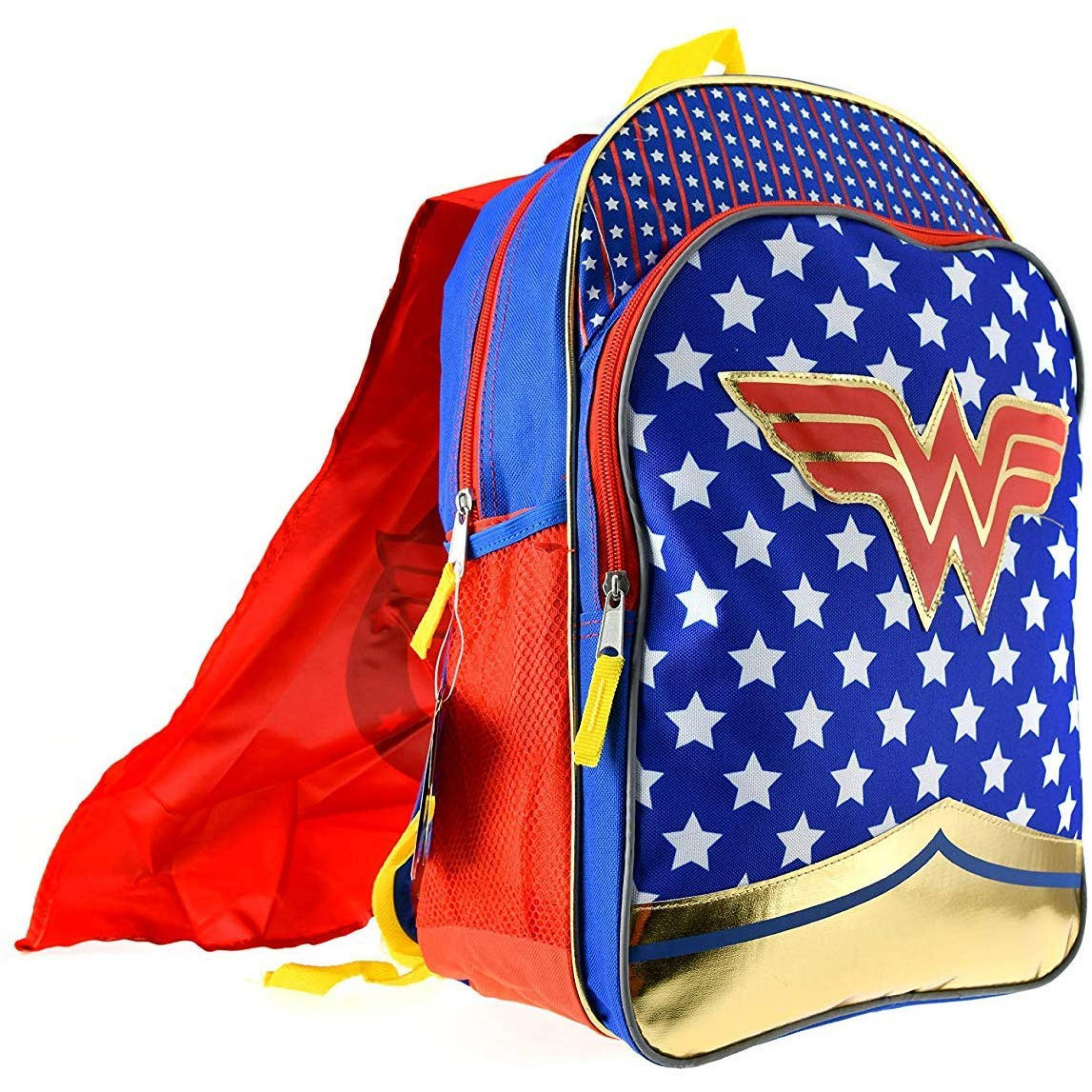 Wonder Woman Girls Backpack w/Detachable Cape