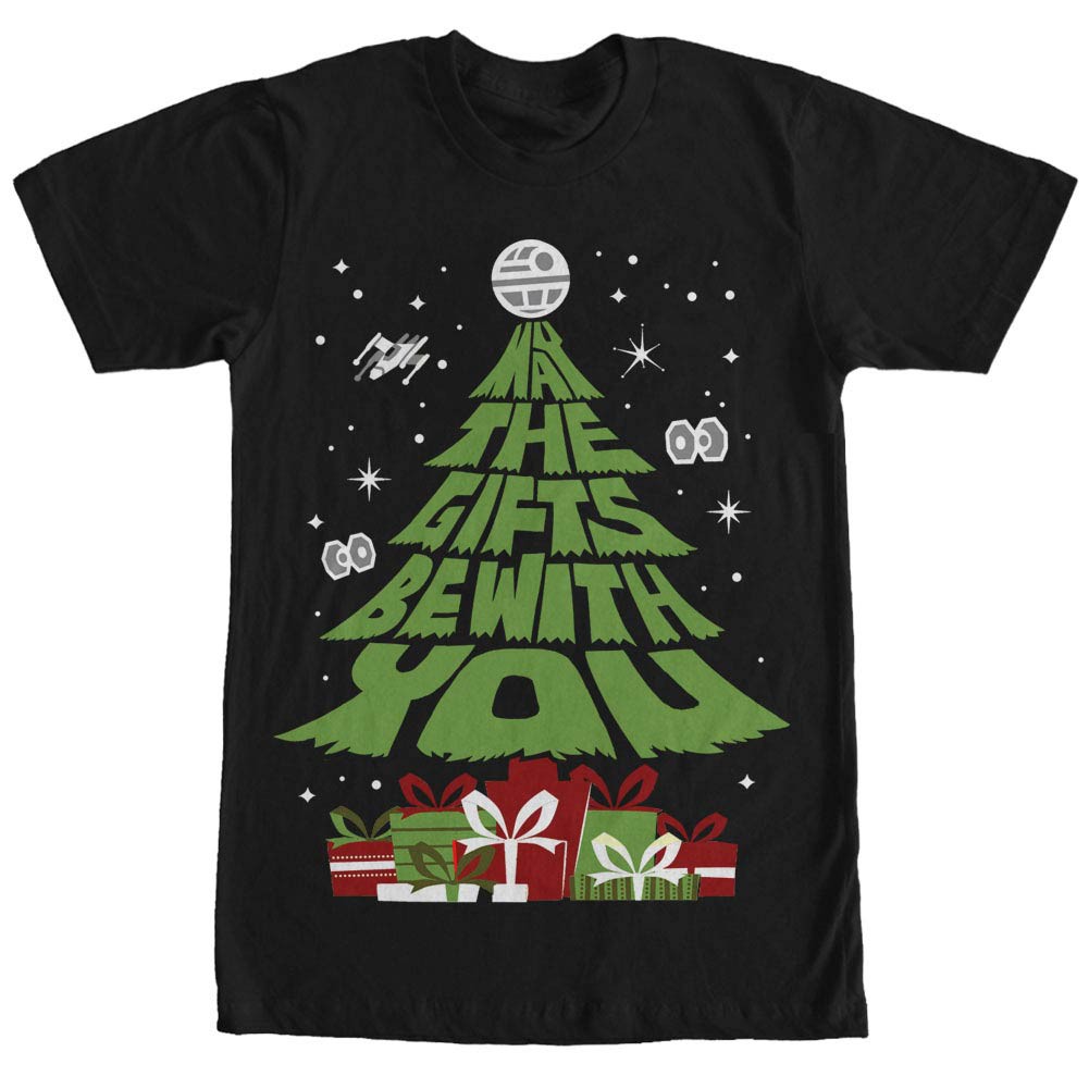 Star Wars Gift Tree Black T-Shirt