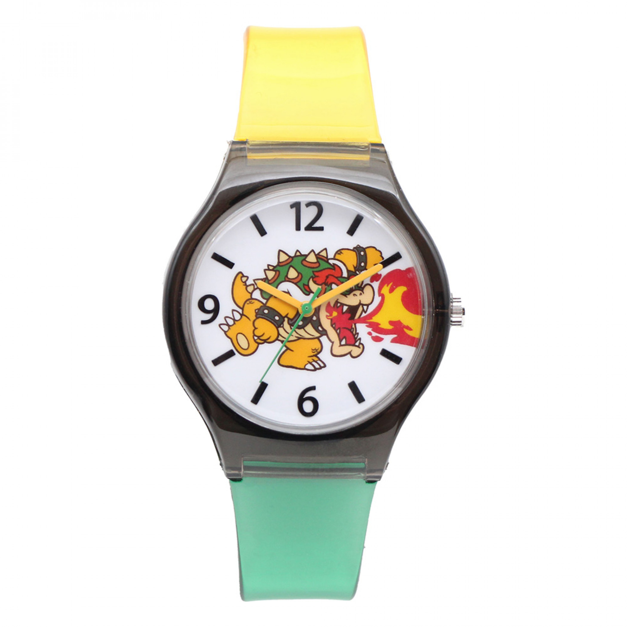 Super Mario Bros Bowser Translucent Straps Analog Kid's Watch