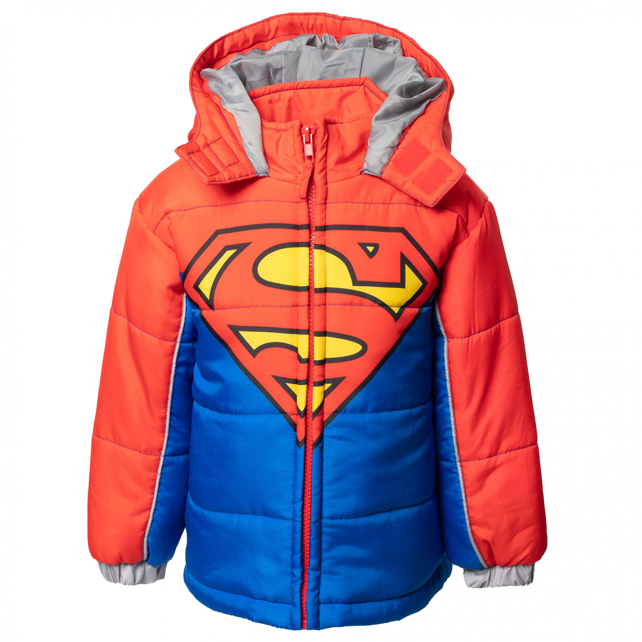 Superman Costume Puffy Kids Jacket