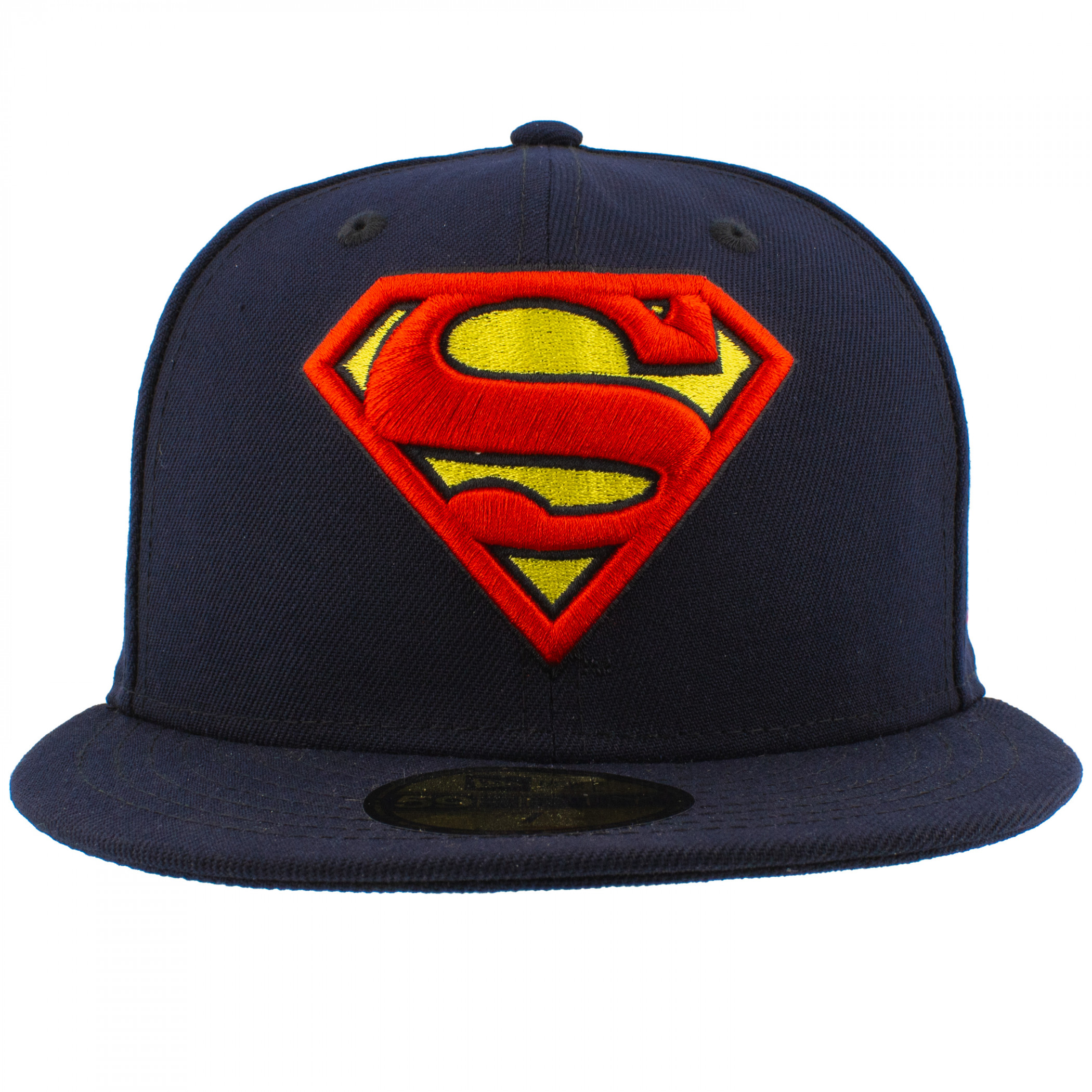 Superman Classic Symbol on Navy New Era 59Fifty Fitted Hat