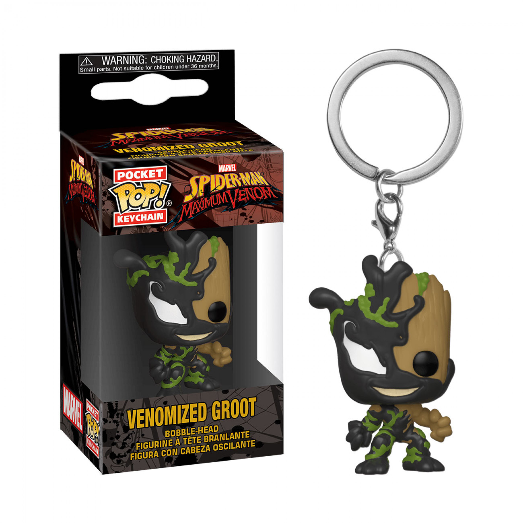 Venom and Groot Mashup Funko Pop! Keychain